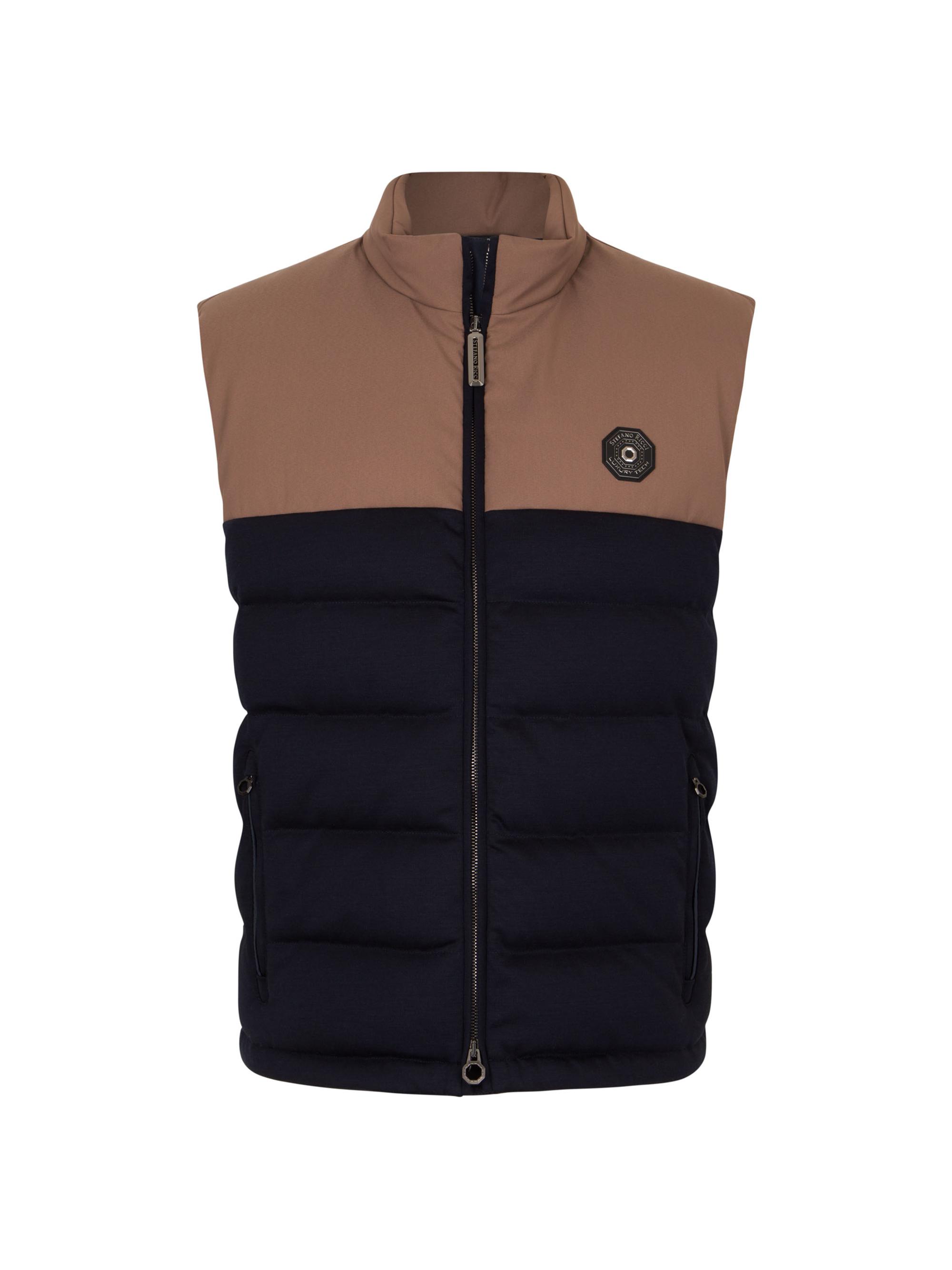 Stefano Ricci Men's Gilet Vest With Snakeskin - Navy