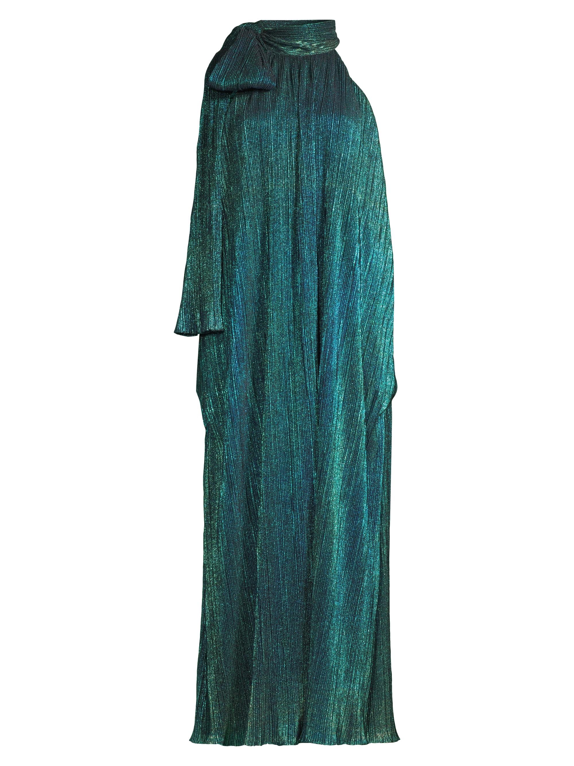 Black Halo Women's Eve Henna Metallic Plissè Gown - Sparklyng Oasis