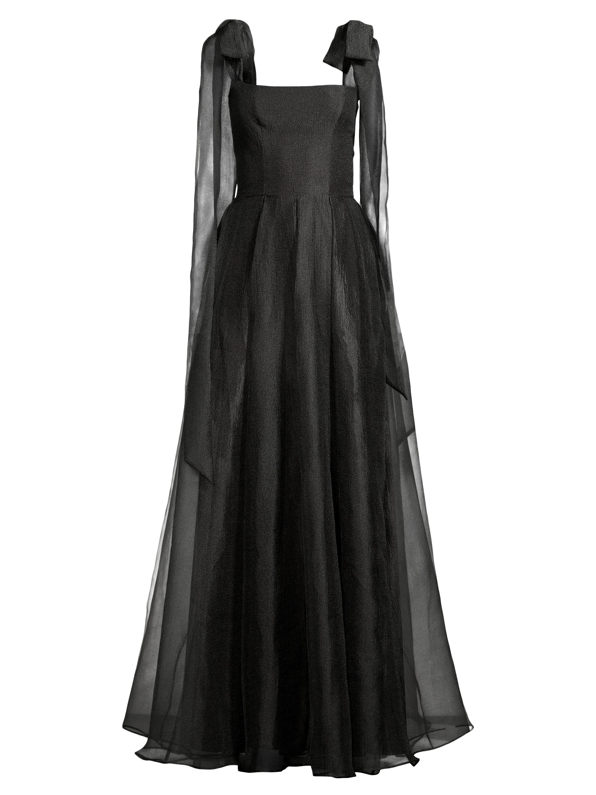 Black Halo Women's Eve Devalin Bow-Shoulder Gown - Black