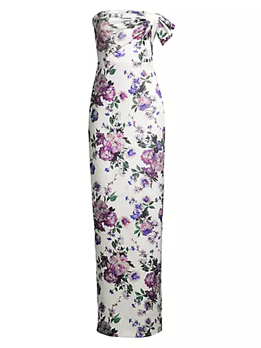 Eve Divina Floral Column Gown