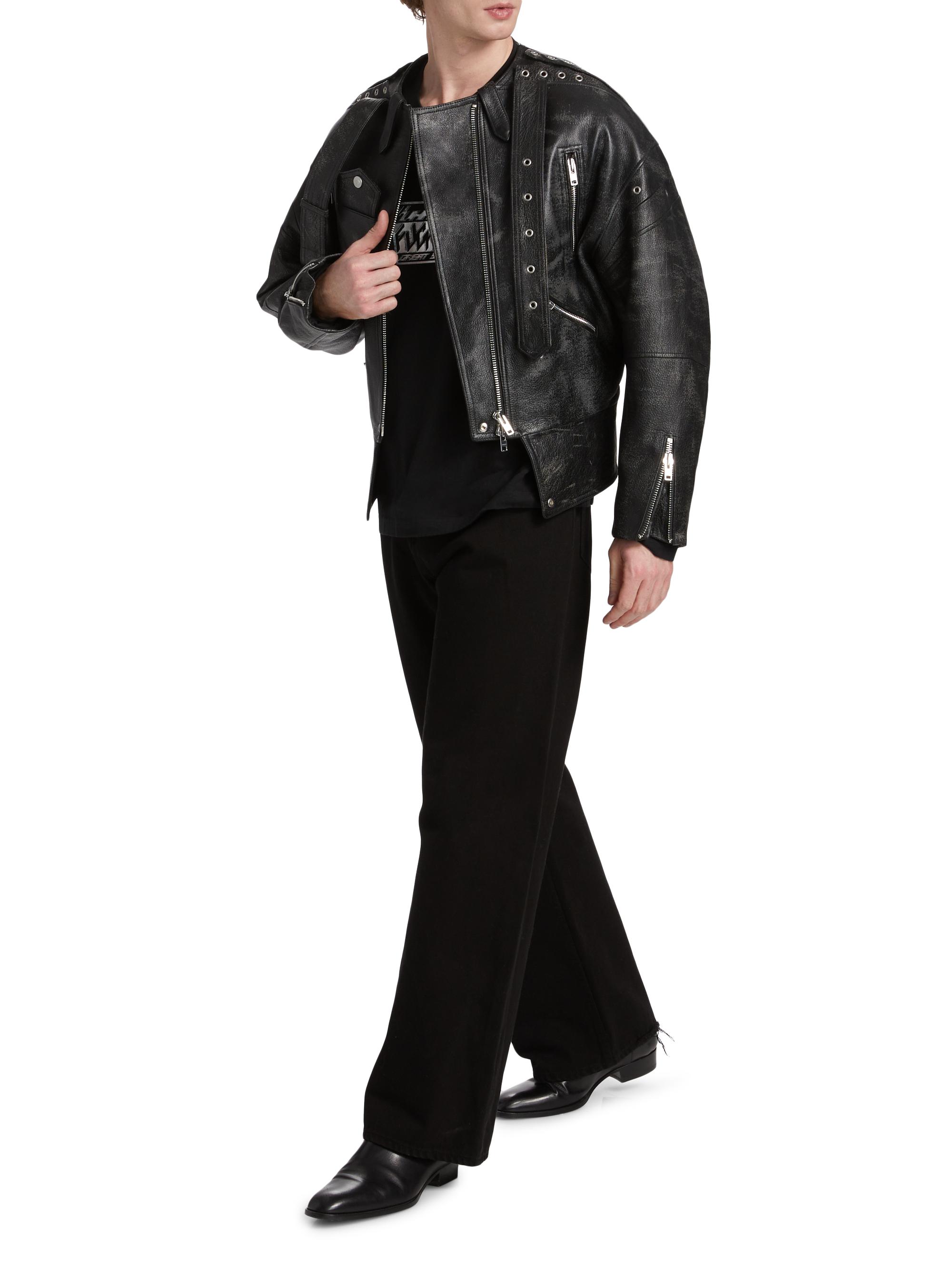 イサーハレル EZR Leather Biker Jacket | Saks Fifth Avenue