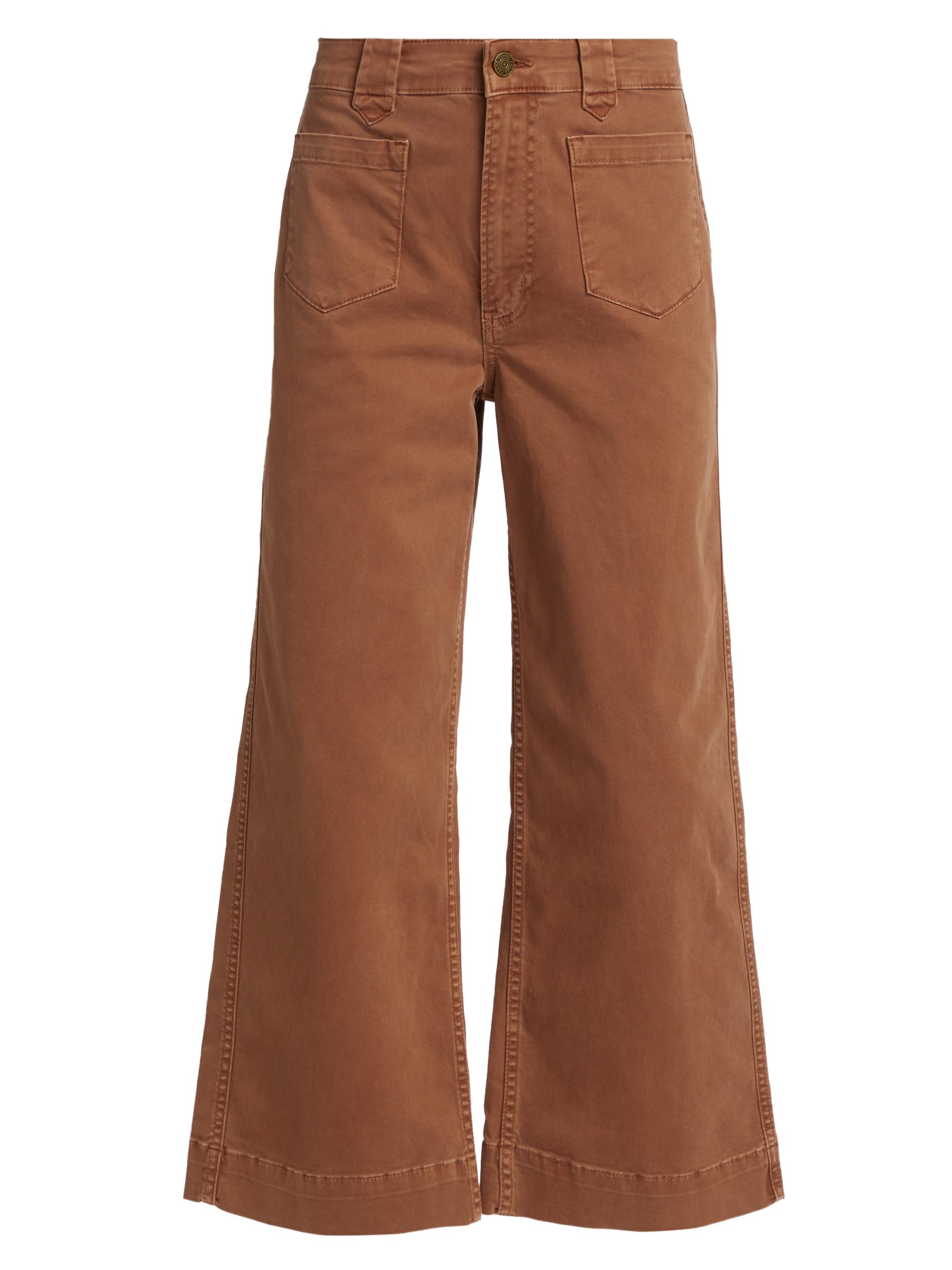 Frame Women's Flared Ankle-Crop Utility Jeans - Washed Sahara