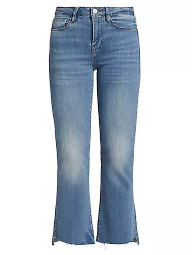 Le Crop Mini Boot-Cut Jeans