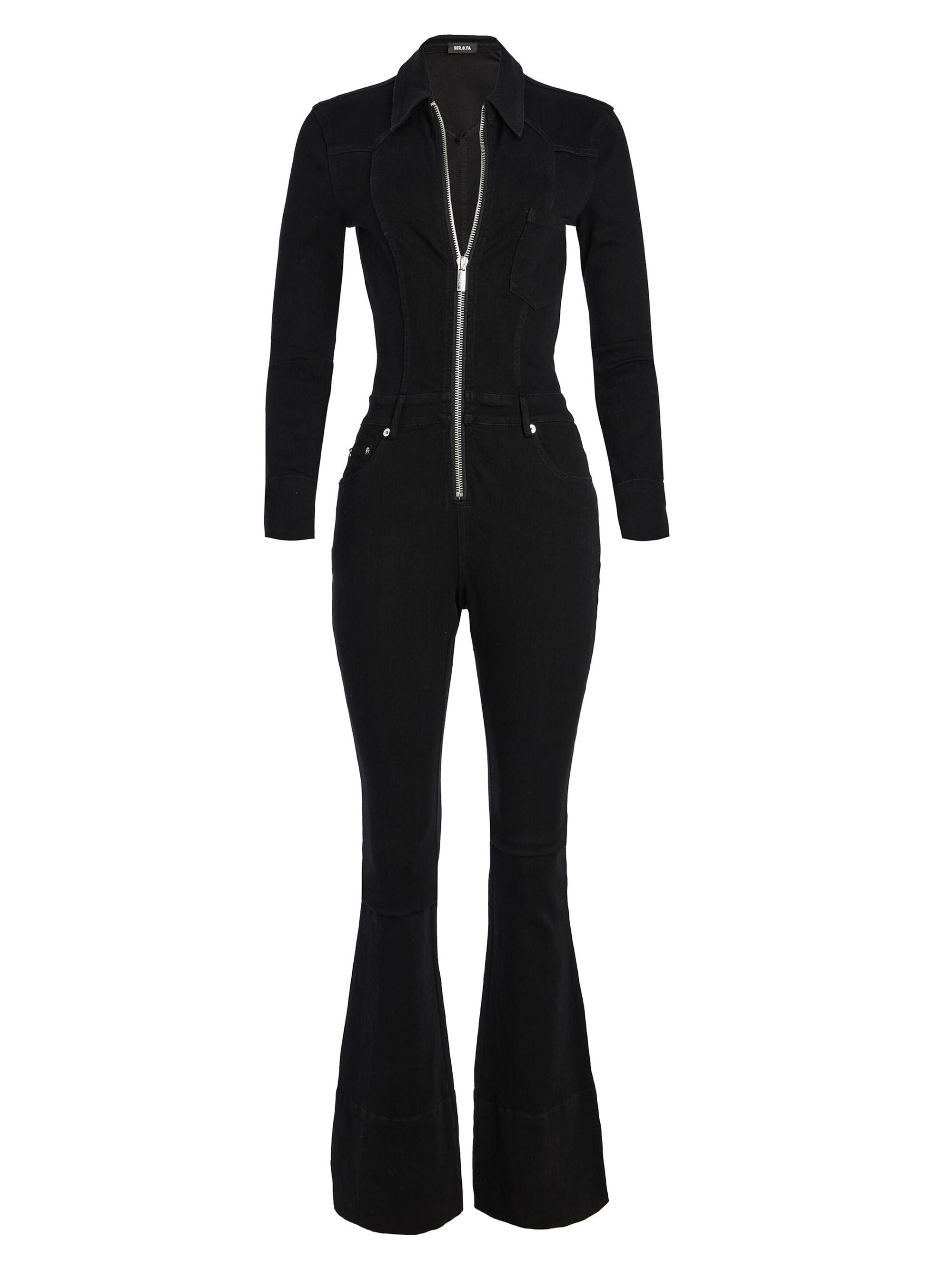 Ser.o.ya Women's Deedee Denim Jumpsuit - Stone Black