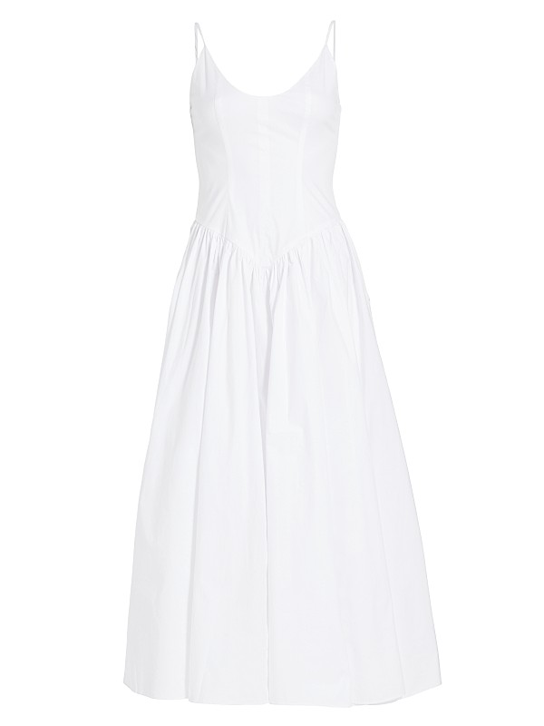 white floral summer dress Vintage Style Flowing Floral Summer Dresses, Green / M