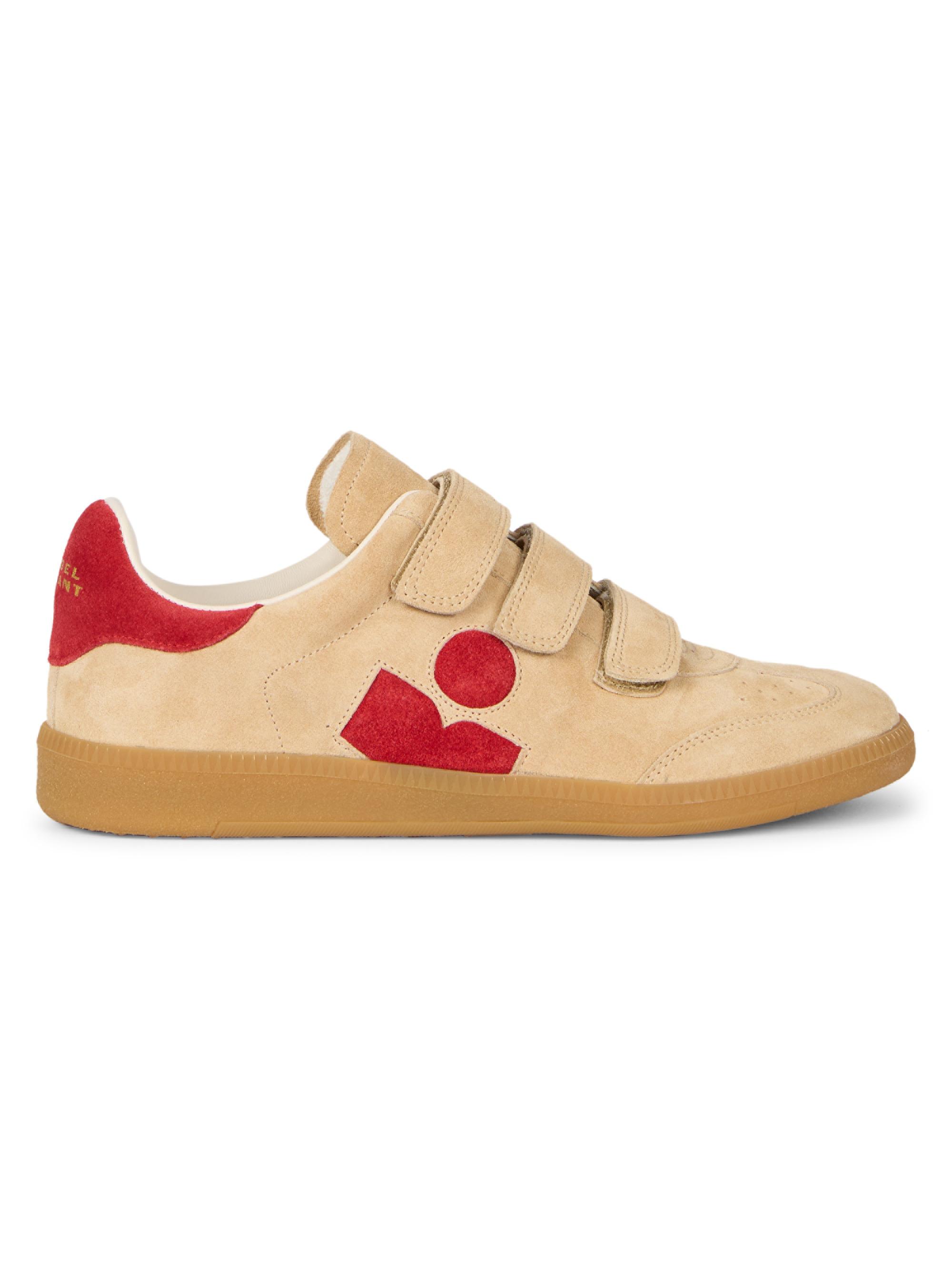 Isabel Marant Women's Beth Suede Low-Top Sneakers - Toffee Red