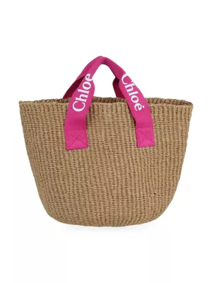 Shop Chloé Girl's Logo Woven Mini Bag | Saks Fifth Avenue