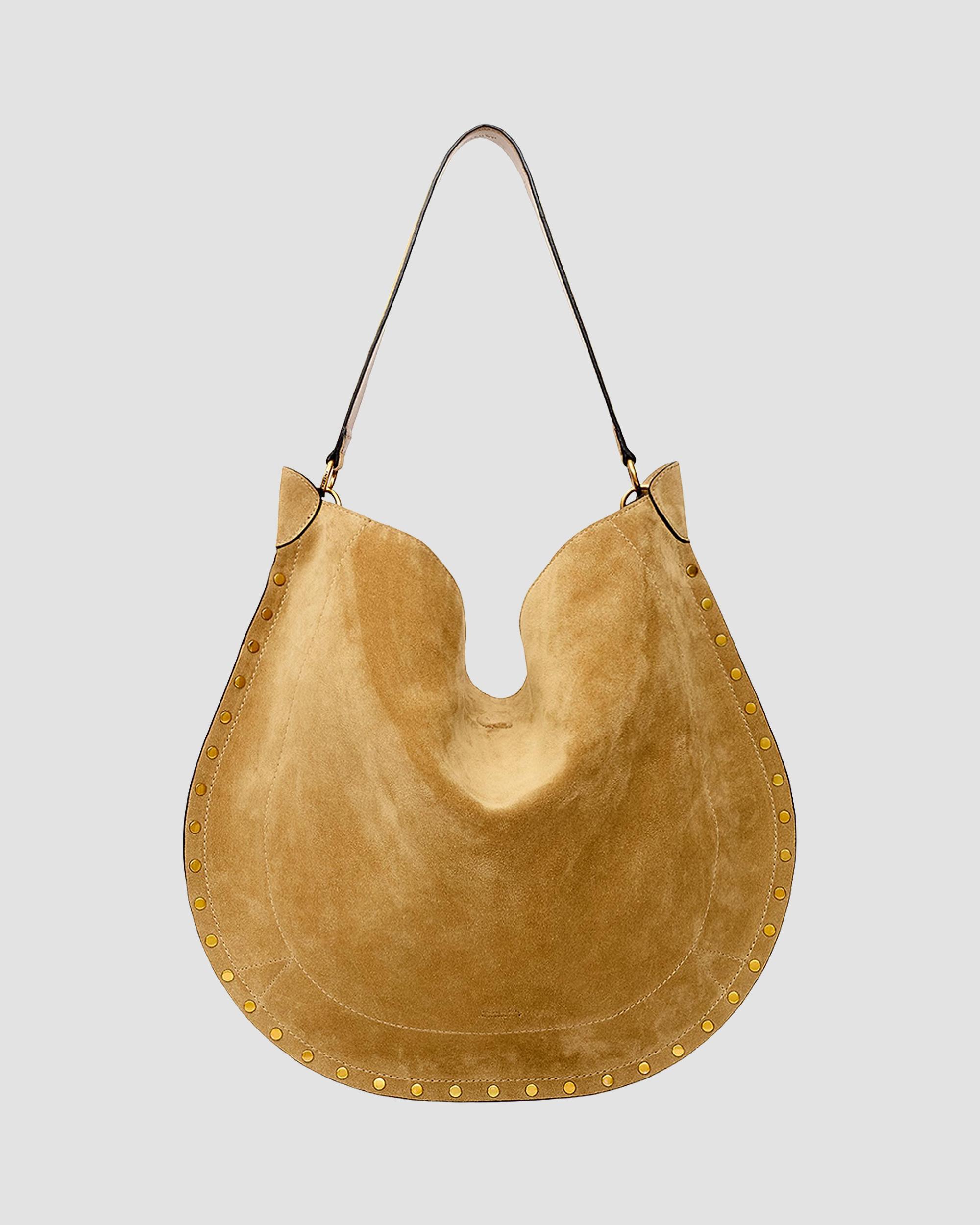 Isabel Marant Women's Oskan Studded Suede Hobo Bag - Taupe | Thumbnail 2