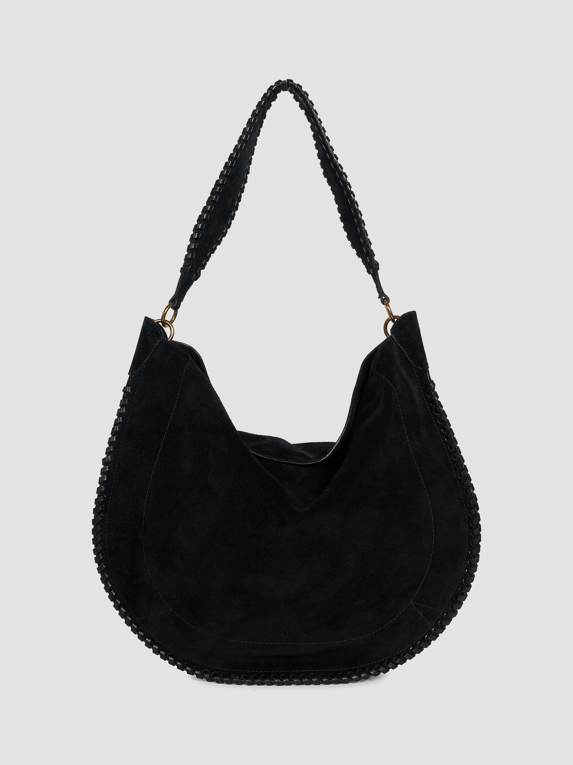 Isabel Marant Women's Oskan Suede Leather Hobo Bag - Black | Thumbnail 6