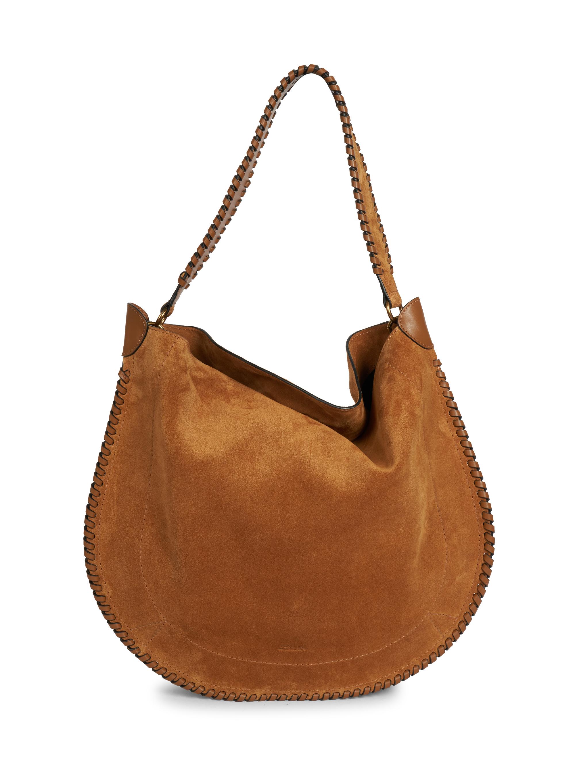 Isabel Marant Women's Oskan Suede Leather Hobo Bag - Cognac | Thumbnail 5