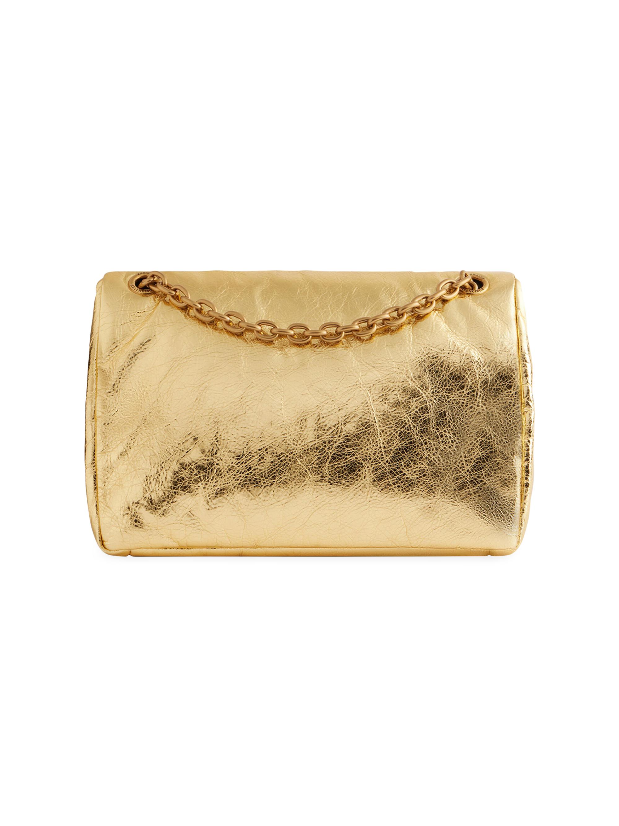 Balenciaga Monaco Small Chain Bag Metallized | Saks Fifth Avenue