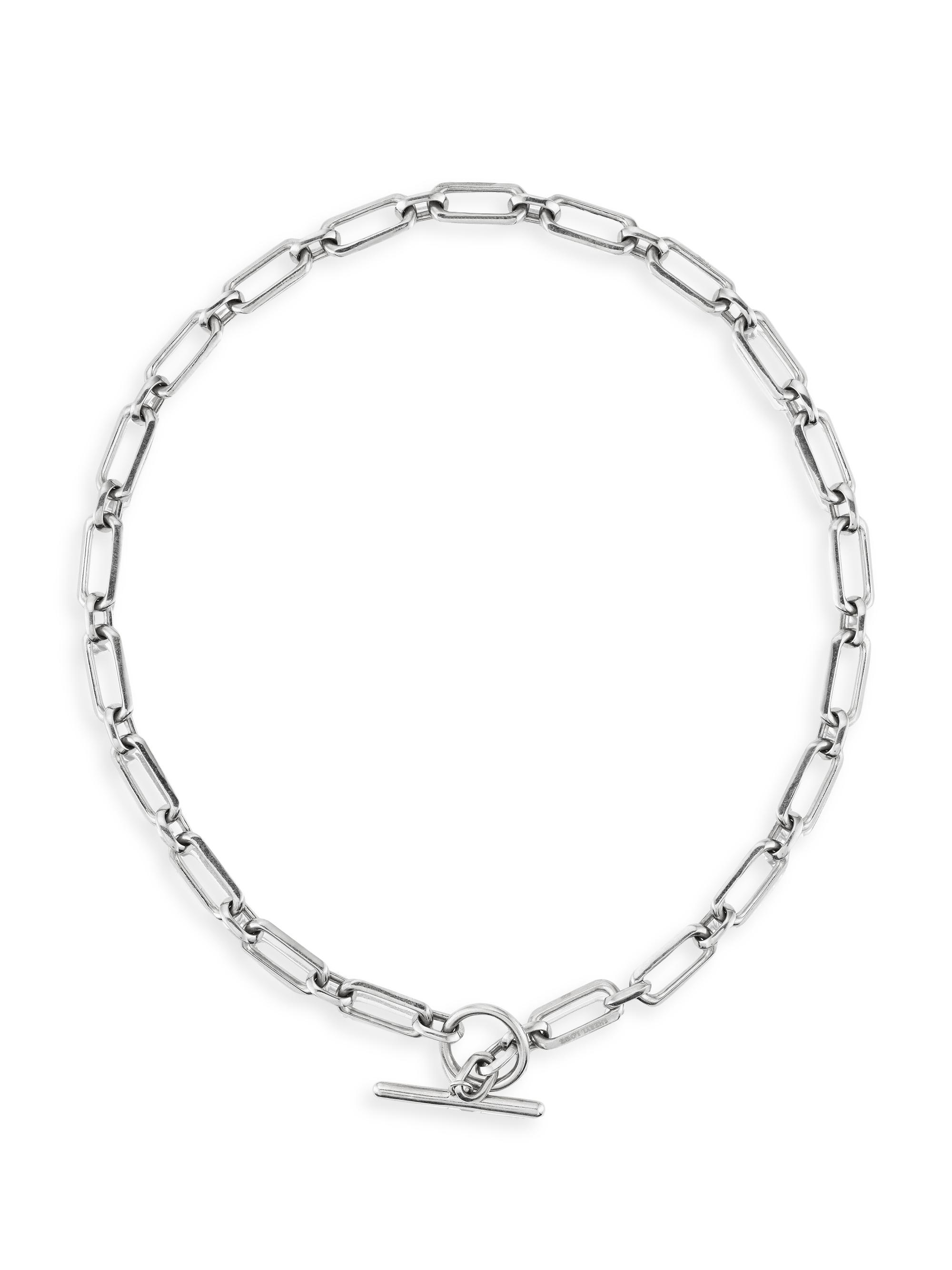 Sheryl Lowe Women's Gwyneth Sterling Silver  Oval-Link Chain Necklace - Silver