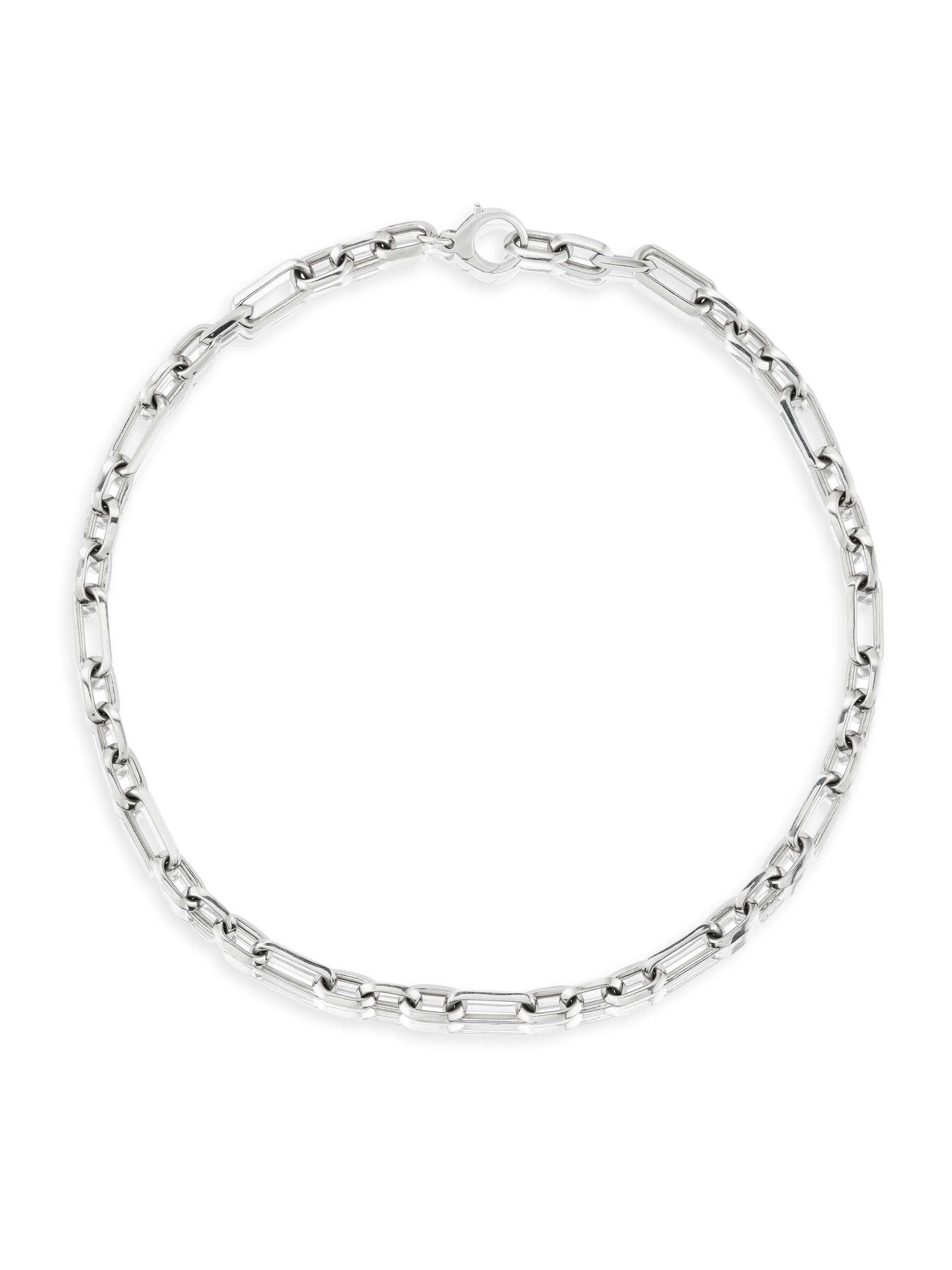Sheryl Lowe Women's Gwyneth Sterling Silver  Oval-Link Chain Necklace - Silver