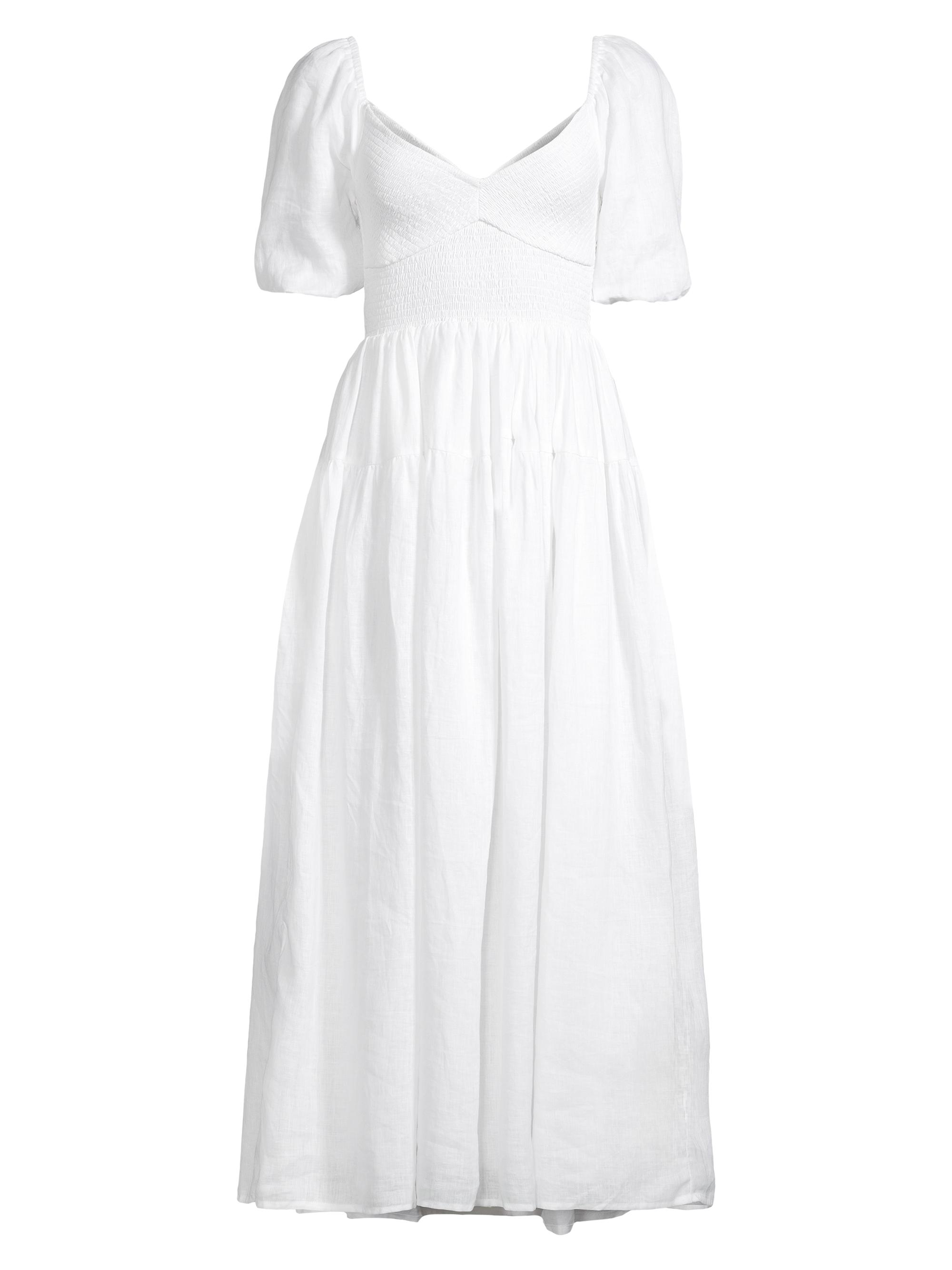 Faithfull the Brand Women's Roma Rosarico Midi-Dress - White
