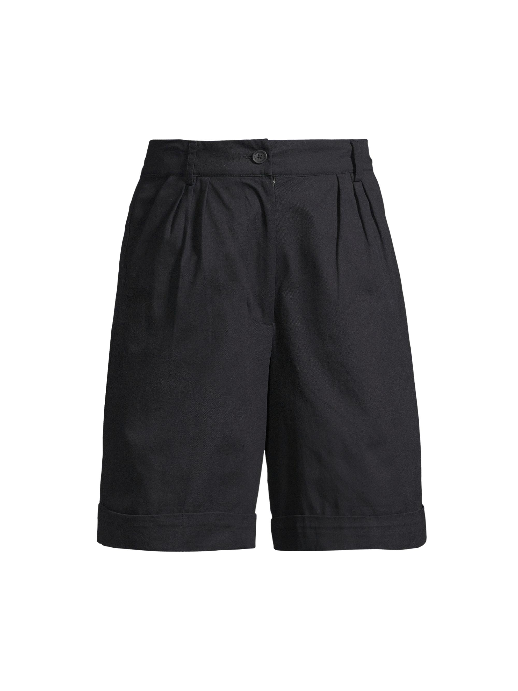 Faithfull the Brand Women's Roma Campania Pleated Shorts - Black
