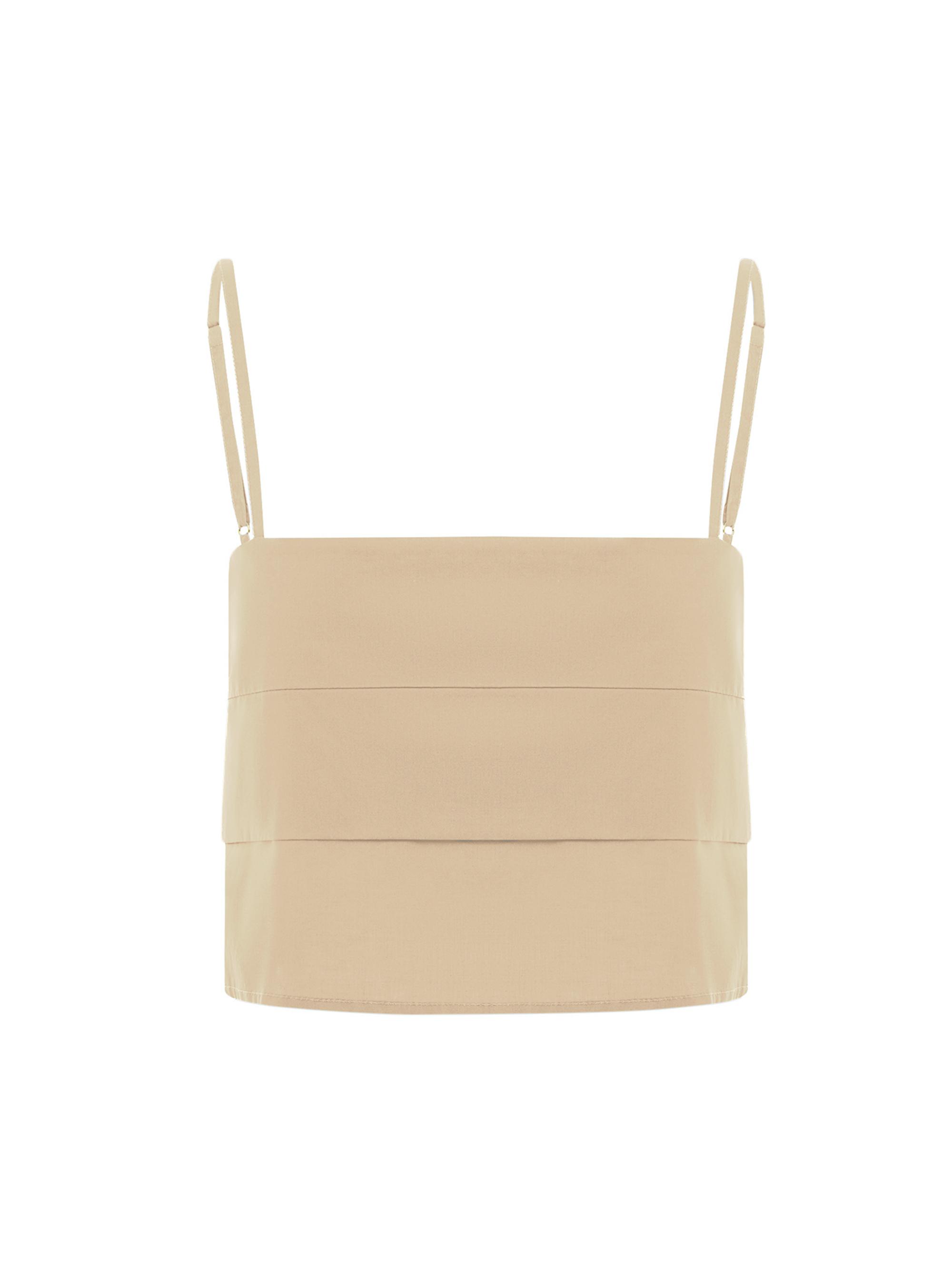 Bird & Knoll Women's Lupi Layered Top - Sand