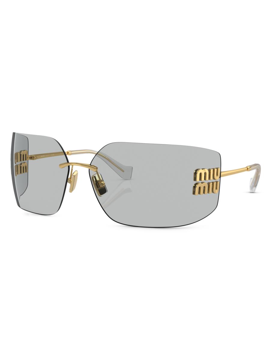 Miu Miu 80MM Shield Sunglasses | Saks Fifth Avenue