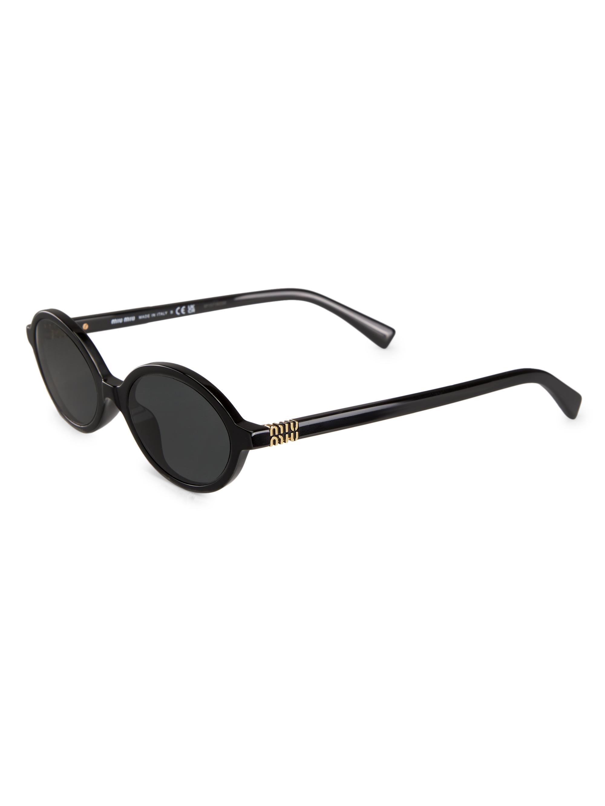 Miu Miu 50MM Oval Sunglasses | Saks Fifth Avenue