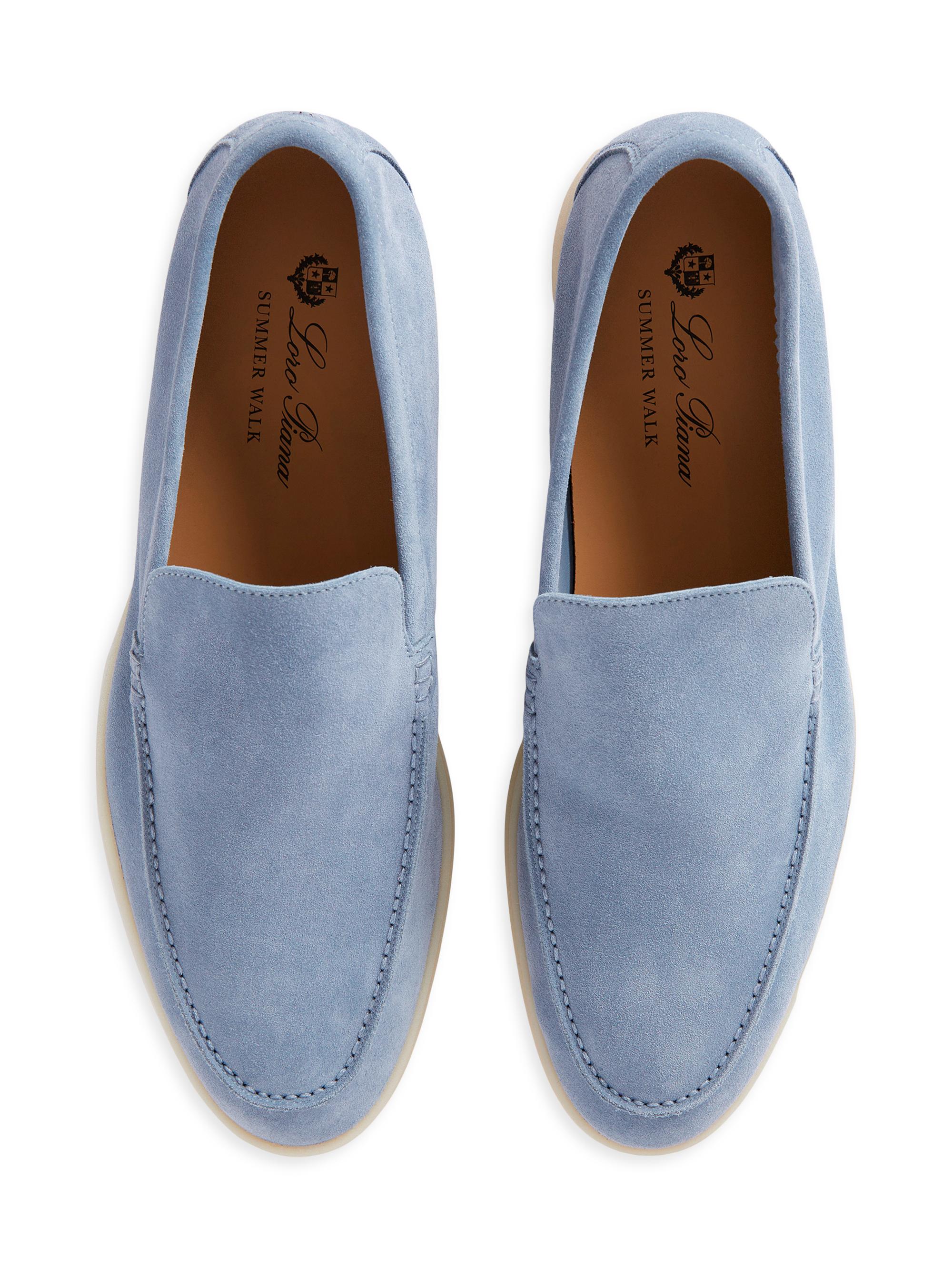 Loro Piana Summer Walk Suede Loafers | Saks Fifth Avenue