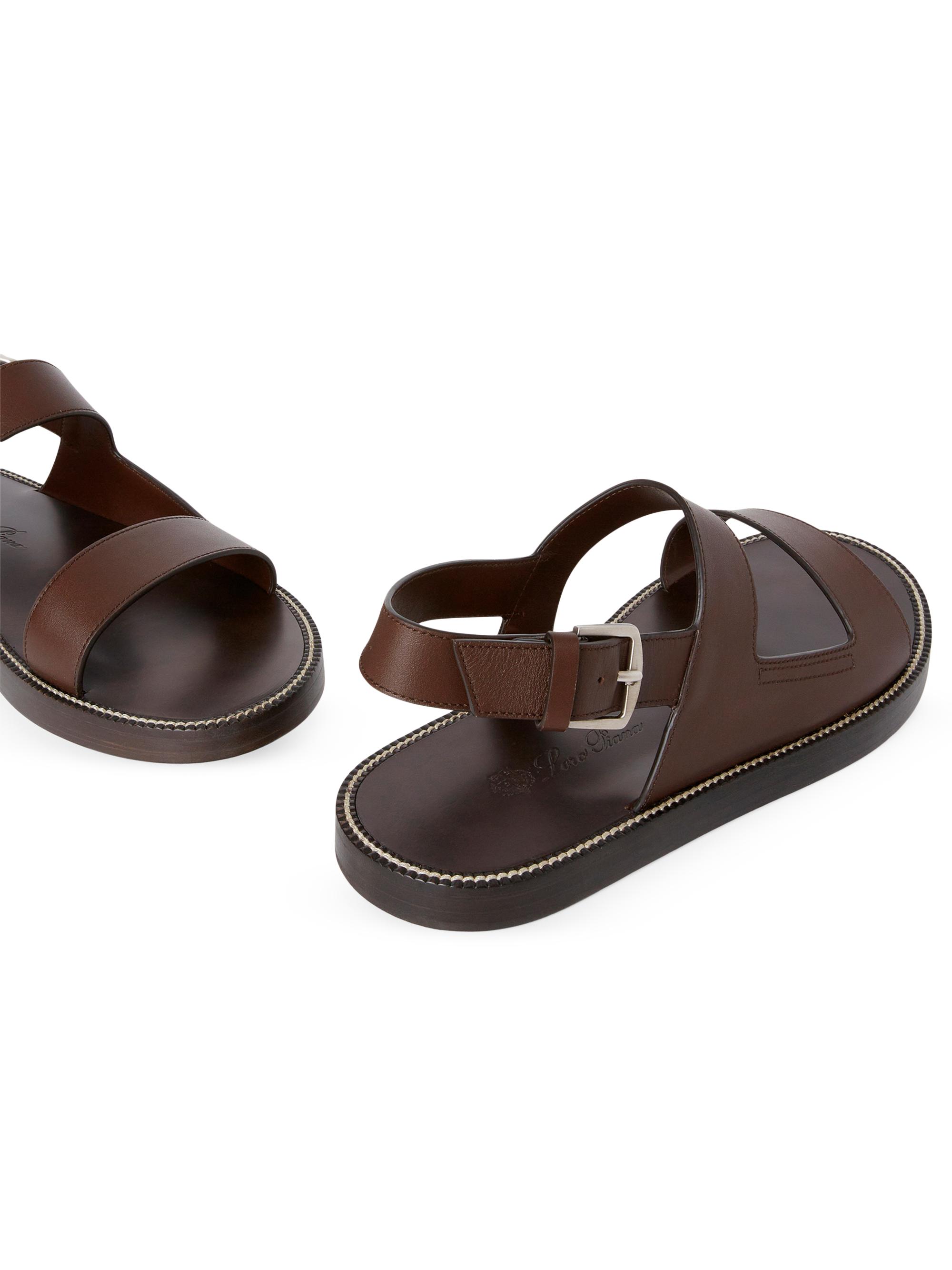 Loro Piana Nama Walk Silky Leather Sandals | Saks Fifth Avenue