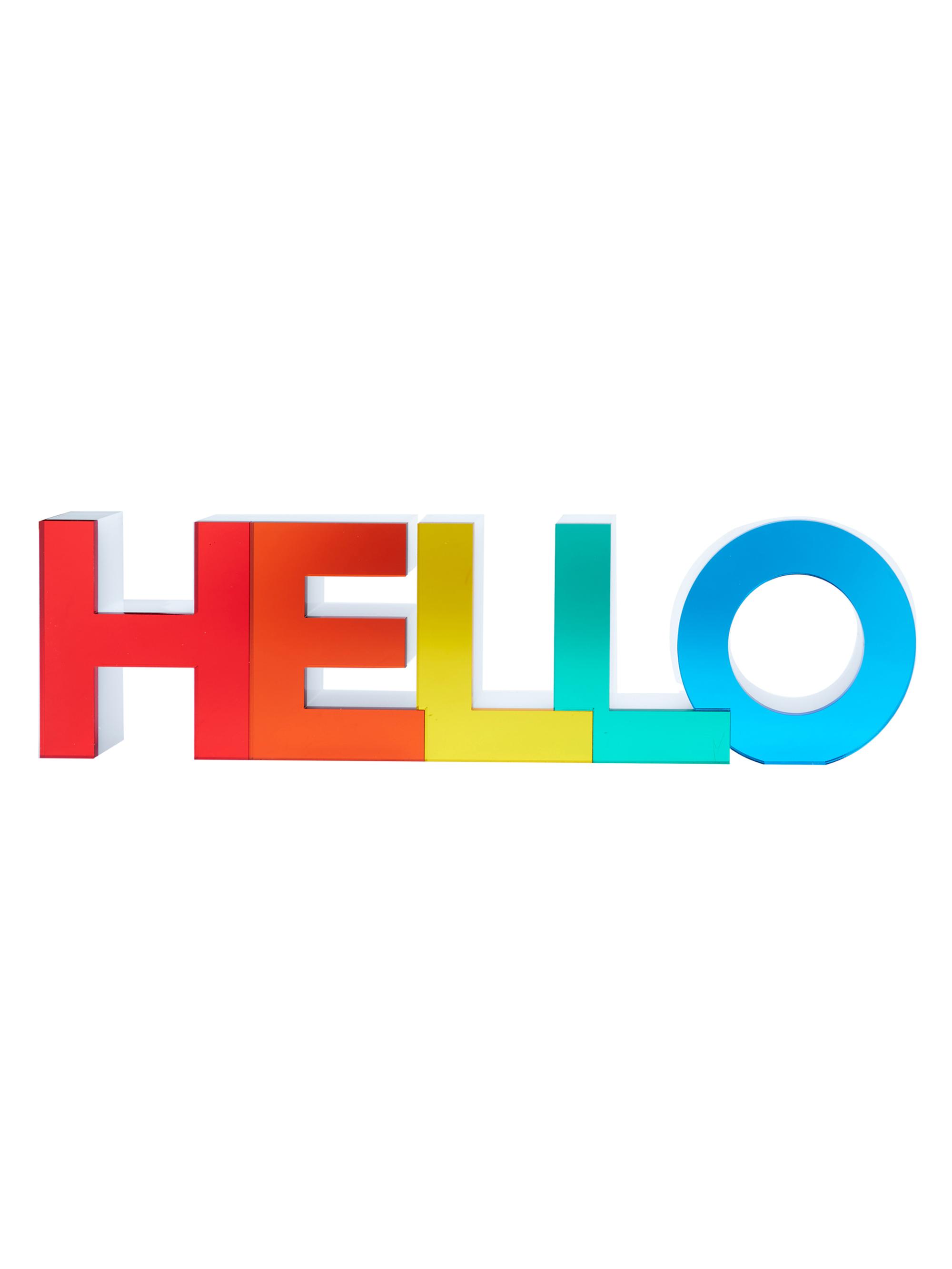Tara Wilson Designs Hello Mirrored Rainbow Decor - Mirrored