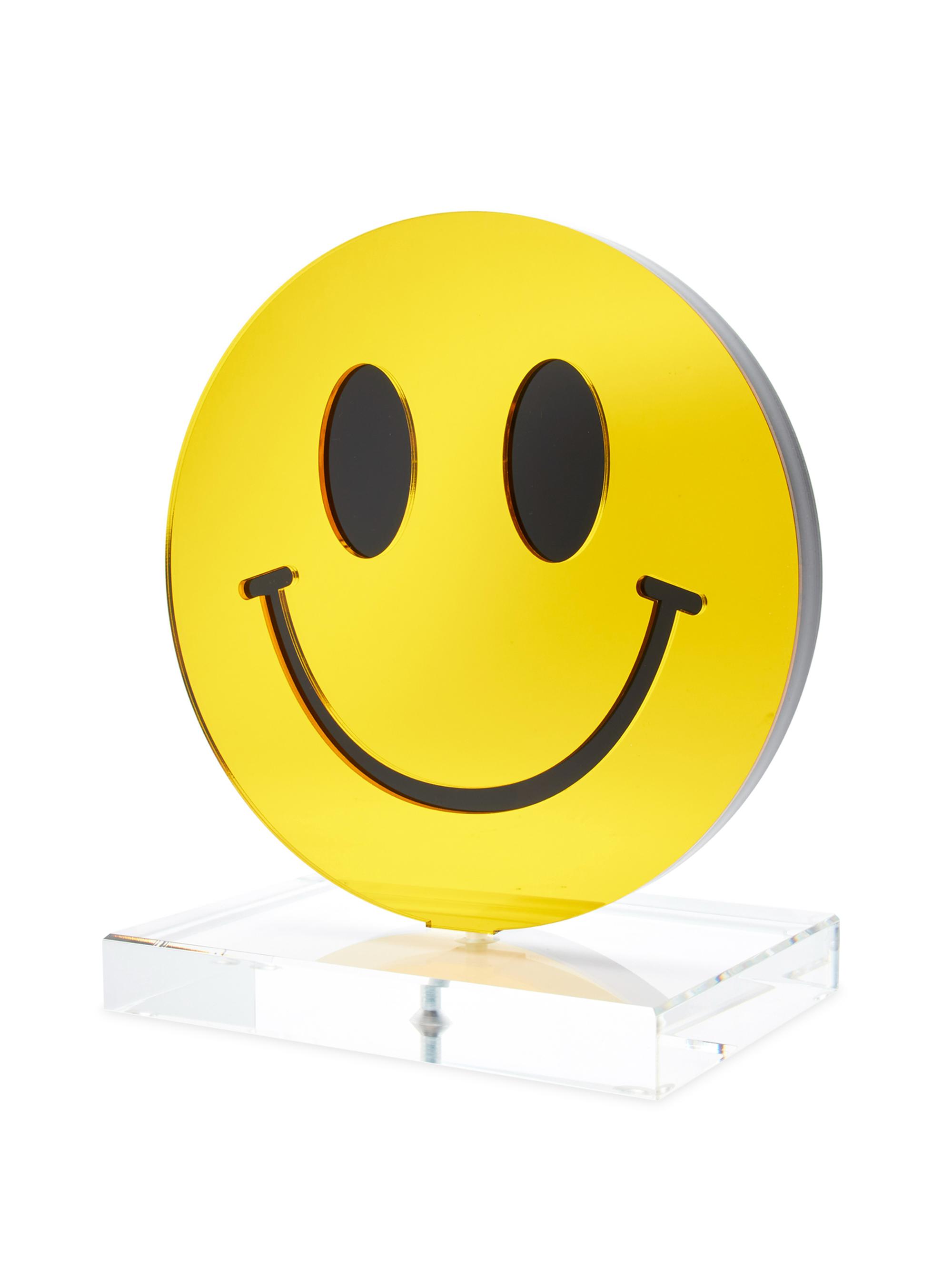 Tara Wilson Designs Mirred Smiley Face Stand Alone - Mirrored