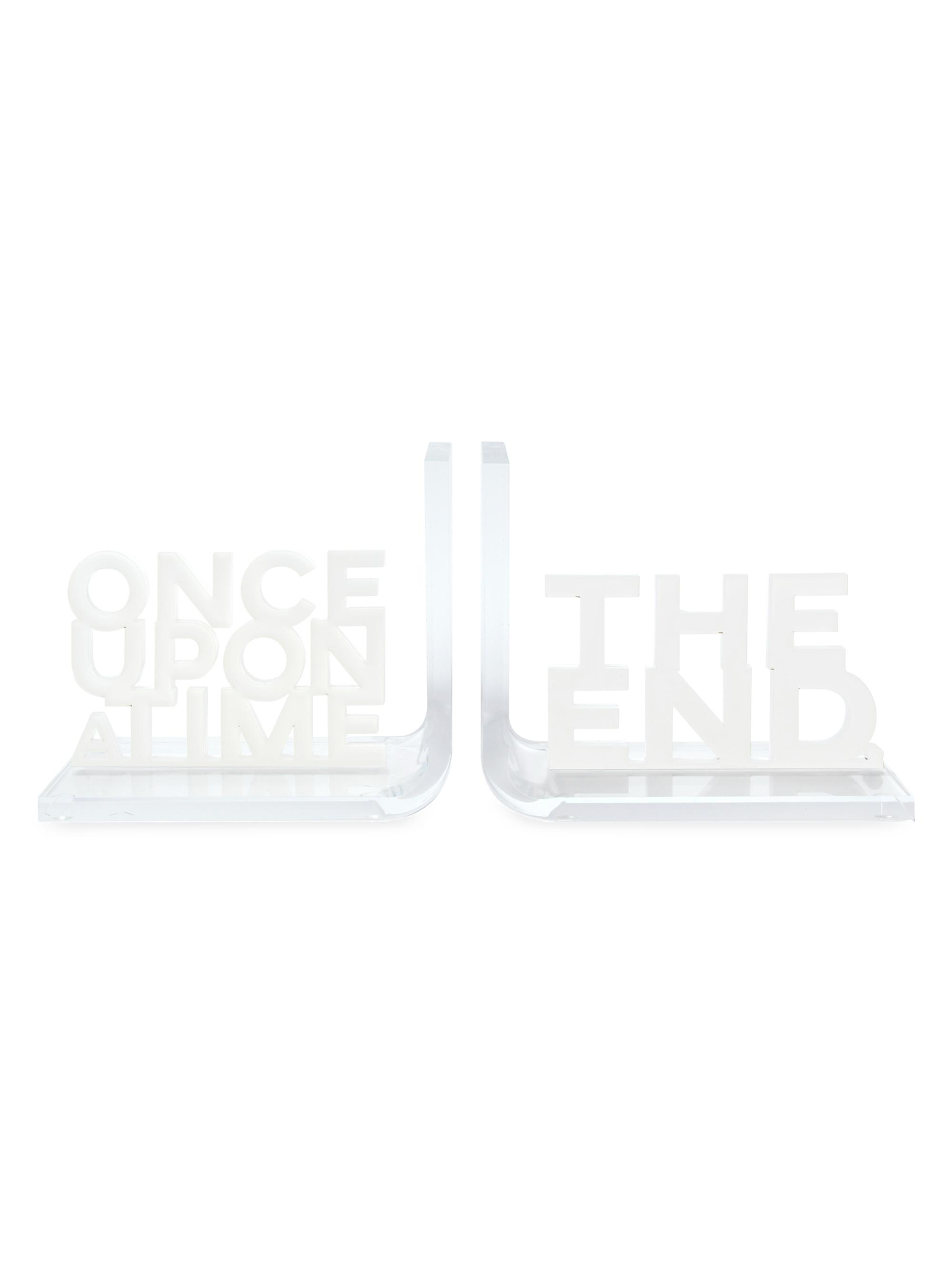 Tara Wilson Designs Once Upon A Time & The End 2-Piece Bookend Set