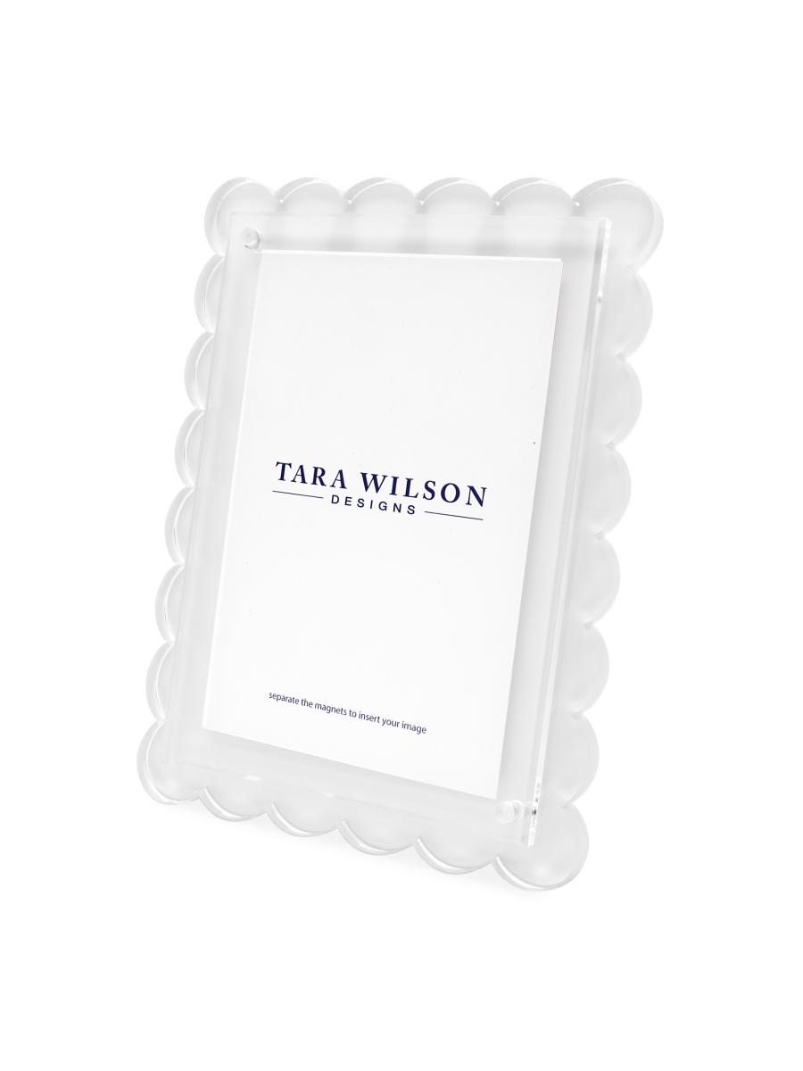 Tara Wilson Designs Scalloped Acrylic Frame | Saks Fifth Avenue