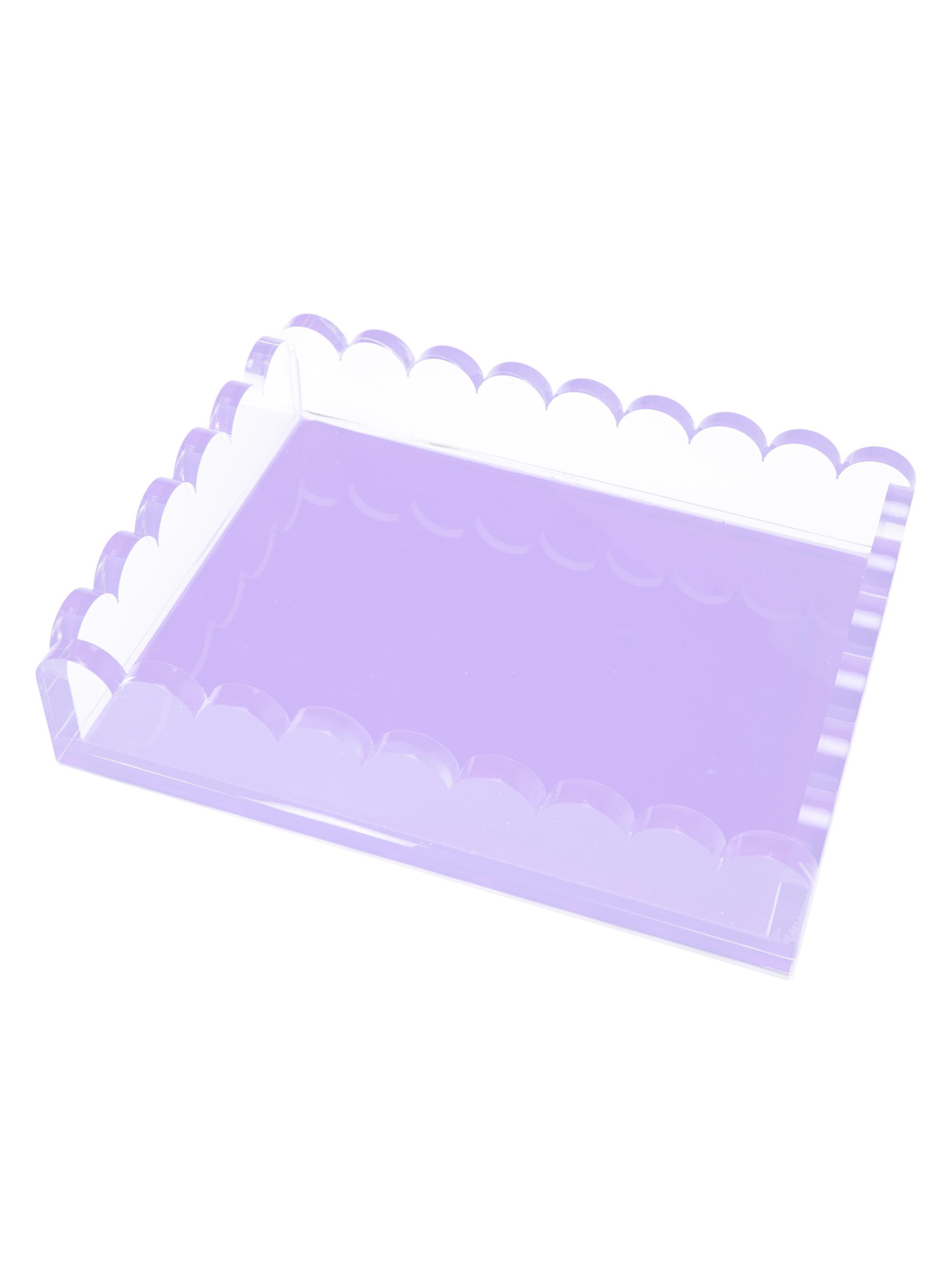 Tara Wilson Designs Scallop Acrylic Tray - Lavender