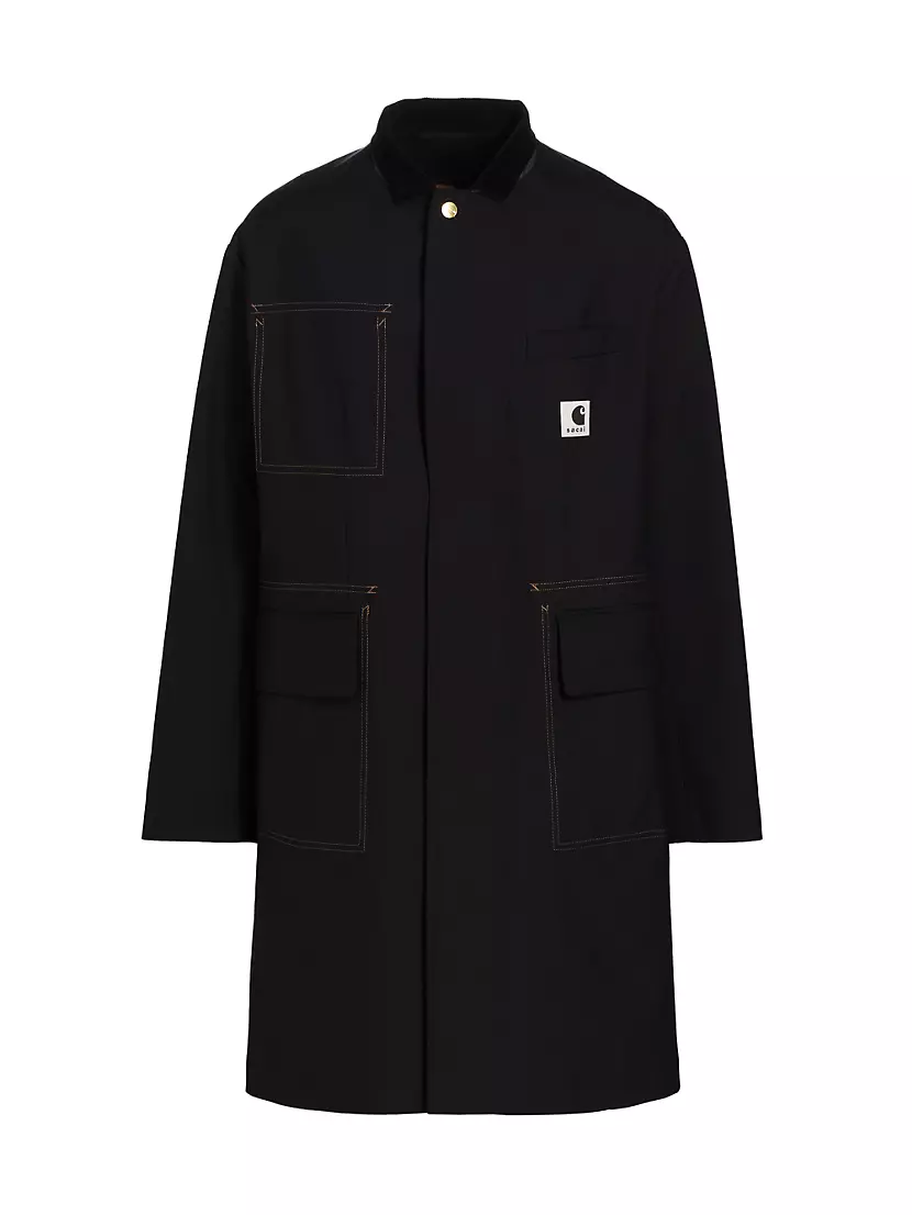 Shop Sacai Sacai x Carhartt WIP Suiting Bonding Coat | Saks Shop Sacai Sacai x Carhartt WIP Suiting Bonding Coat | Saks
