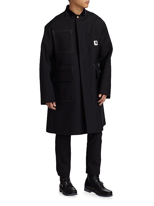 Shop Sacai Sacai x Carhartt WIP Suiting Bonding Coat | Saks Shop Sacai Sacai x Carhartt WIP Suiting Bonding Coat | Saks