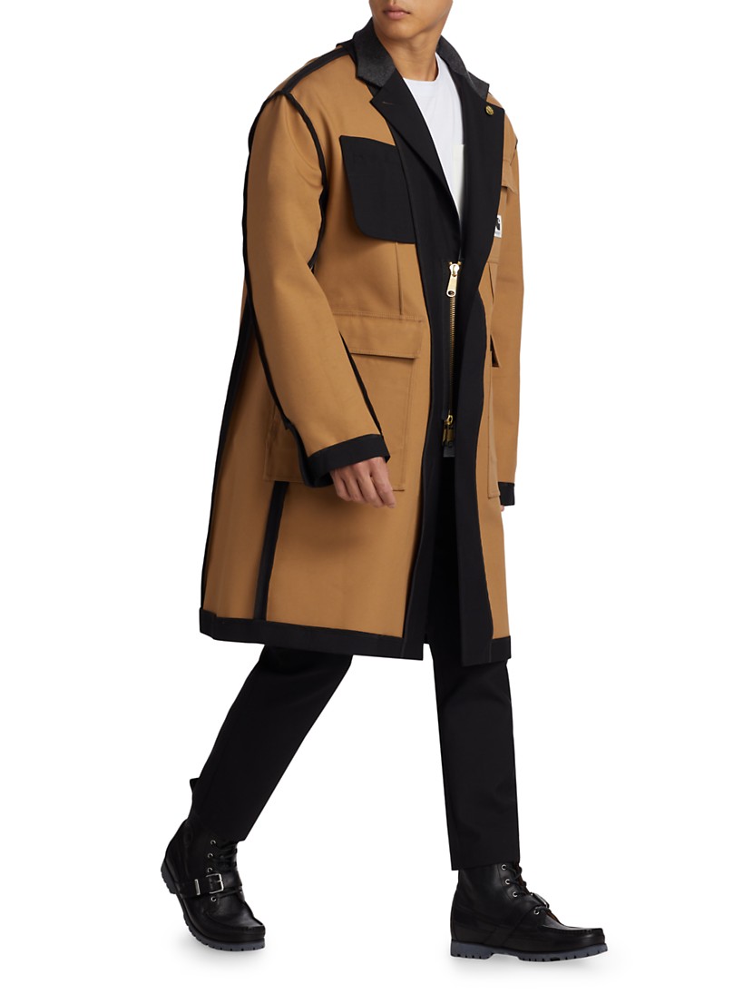 Shop Sacai Sacai x Carhartt WIP Suiting Bonding Coat | Saks Shop Sacai Sacai x Carhartt WIP Suiting Bonding Coat | Saks