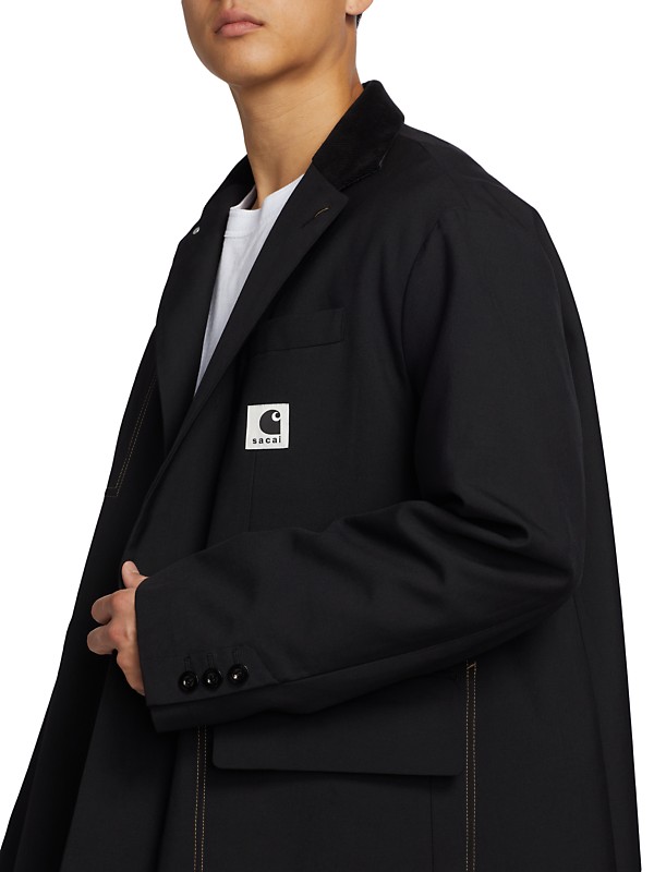 Shop Sacai Sacai x Carhartt WIP Suiting Bonding Coat | Saks Shop Sacai Sacai x Carhartt WIP Suiting Bonding Coat | Saks