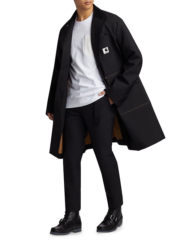 Shop Sacai Sacai x Carhartt WIP Suiting Bonding Coat | Saks Shop Sacai Sacai x Carhartt WIP Suiting Bonding Coat | Saks