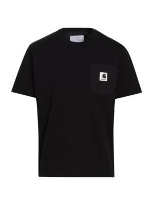 sacai Off-White Paneled T-Shirt