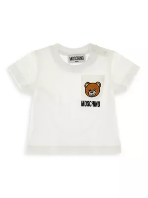 Moschino Kids monogram-jacquard babygrow set - White