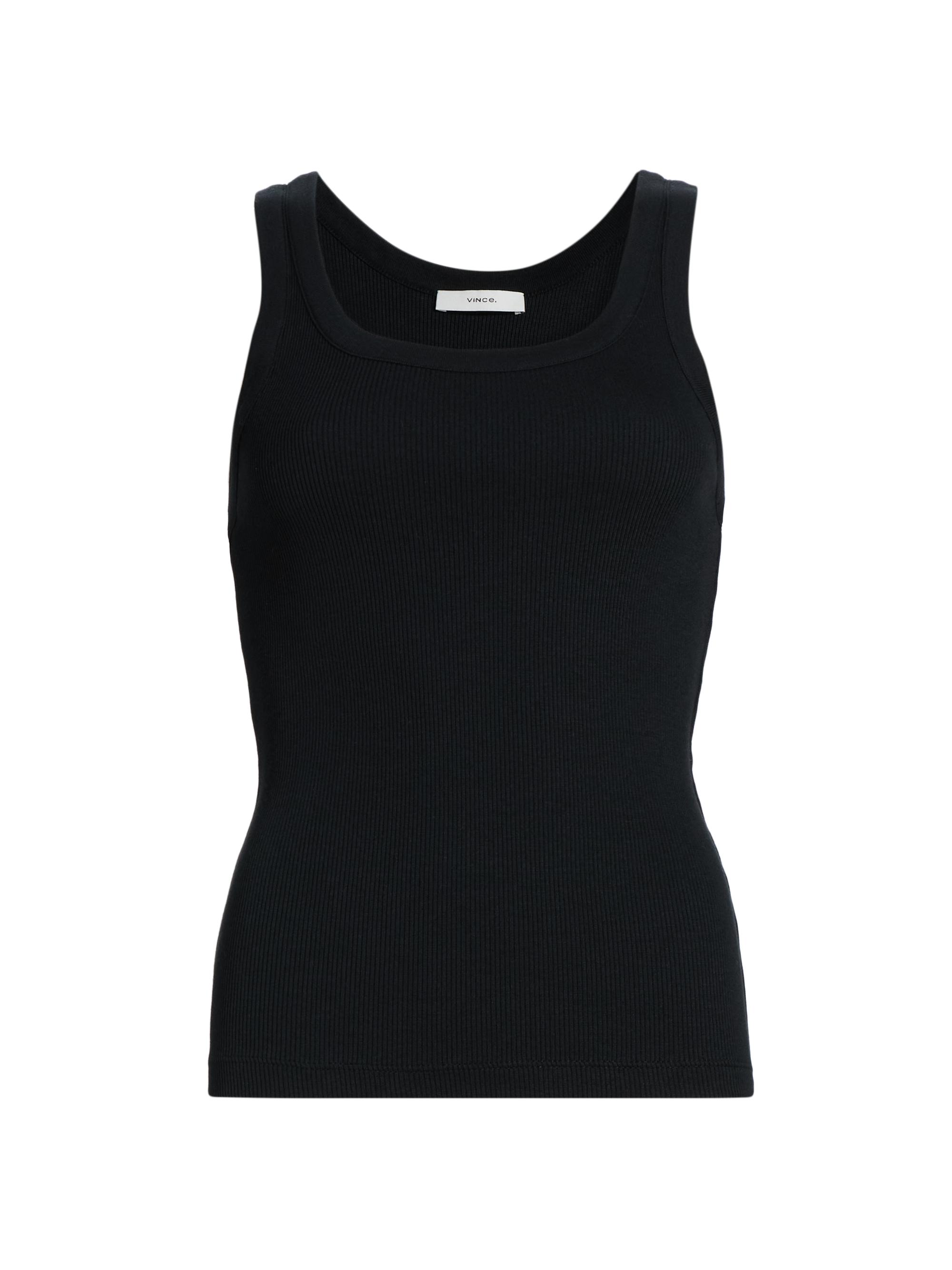 Scoopneck Cotton-Blend Tank