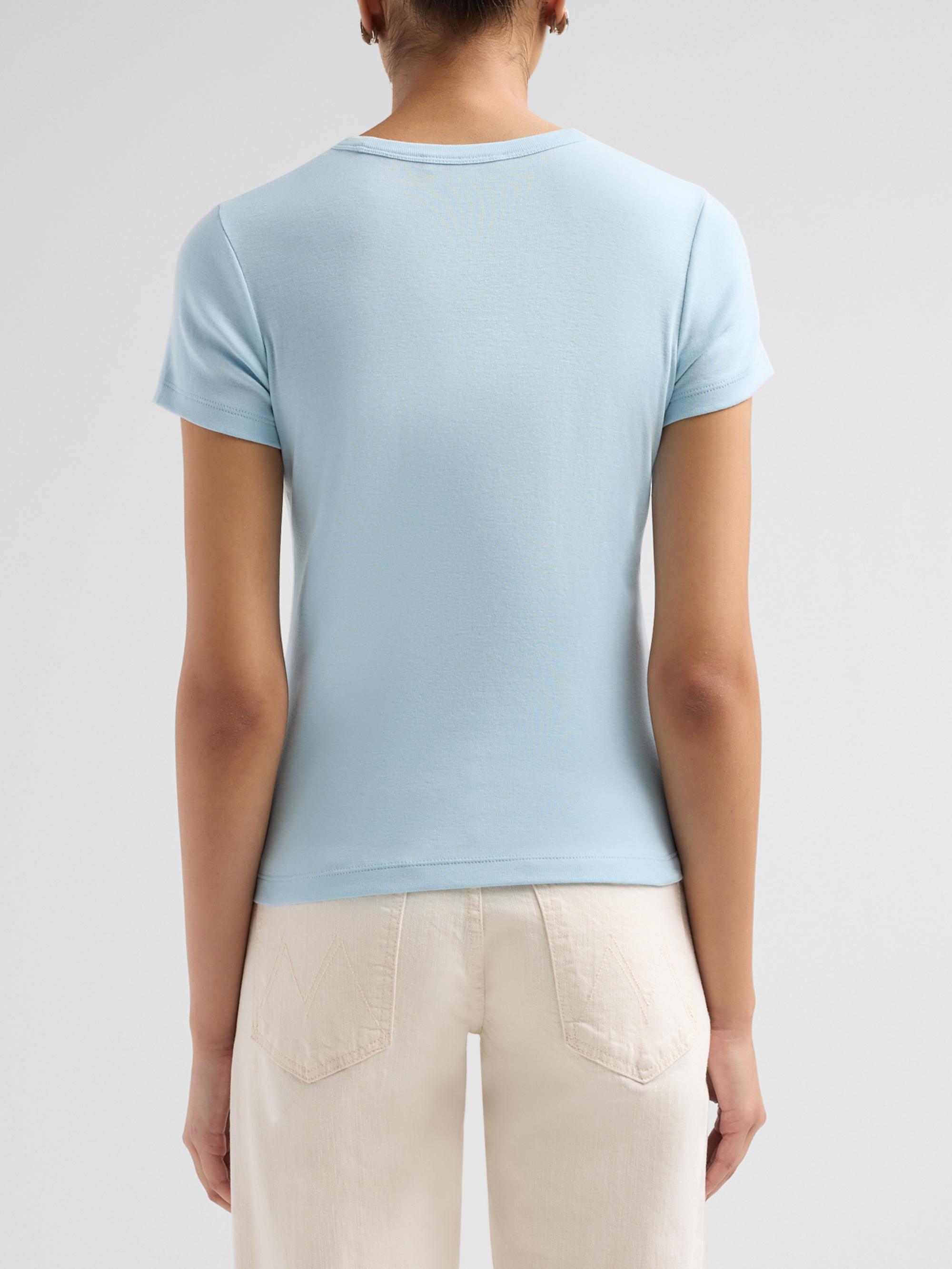 Vince Women's Crewneck Pima Cotton T-Shirt - Del Mar | Thumbnail 3