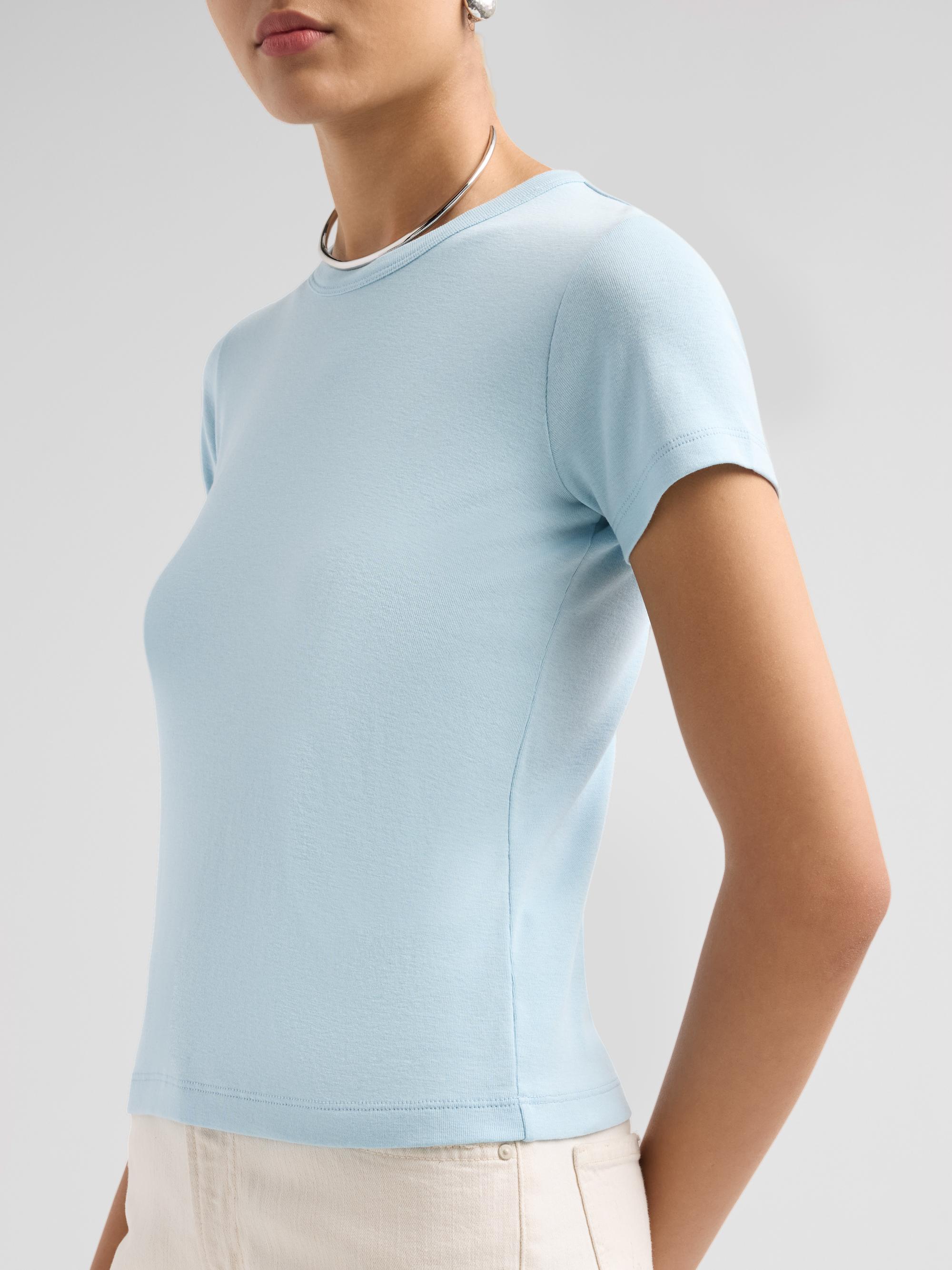 Vince Women's Crewneck Pima Cotton T-Shirt - Del Mar | Thumbnail 5