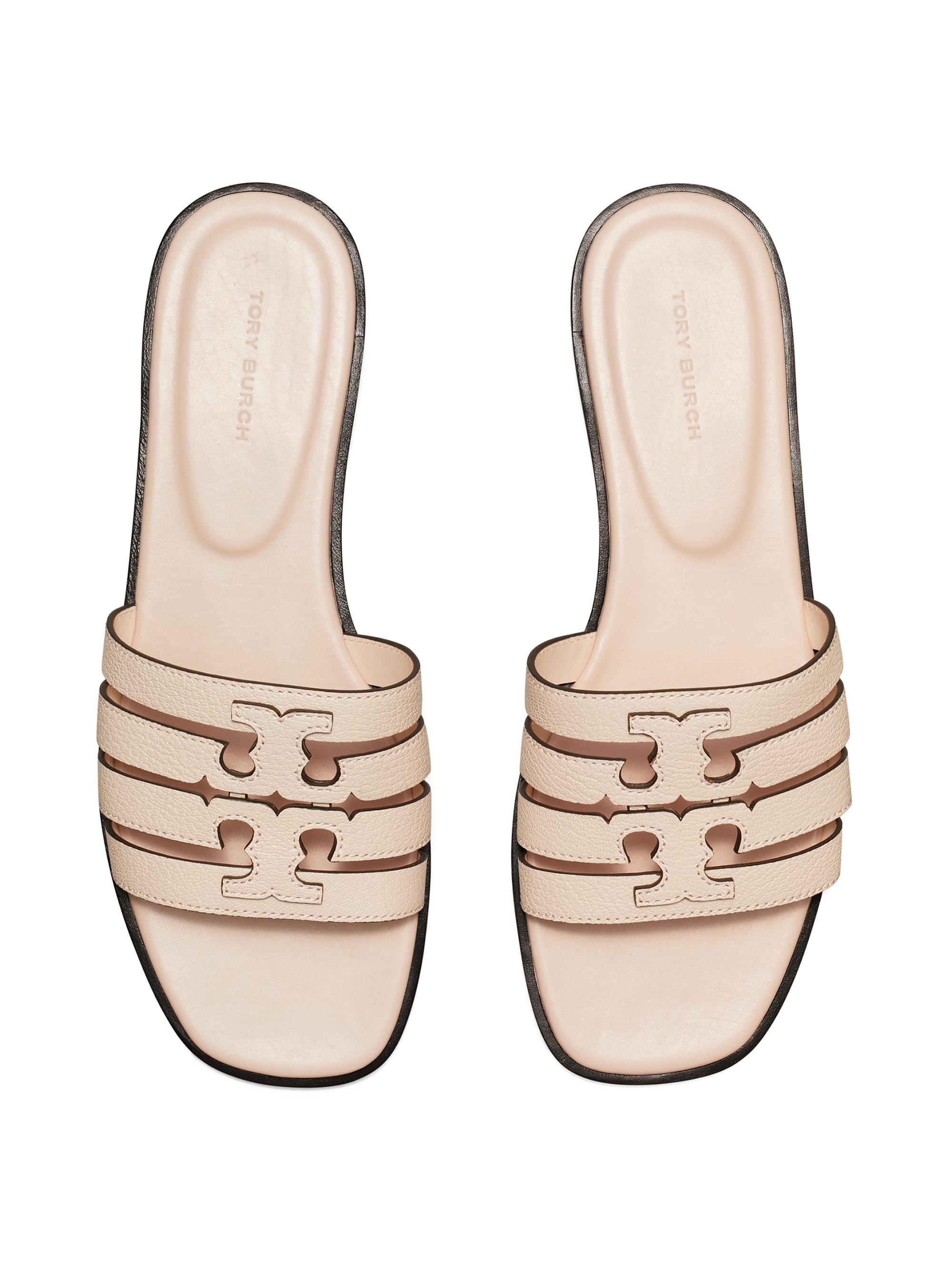 Tory Burch Ines Cage Leather Slide Sandals Saks Fifth Avenue - Main Image