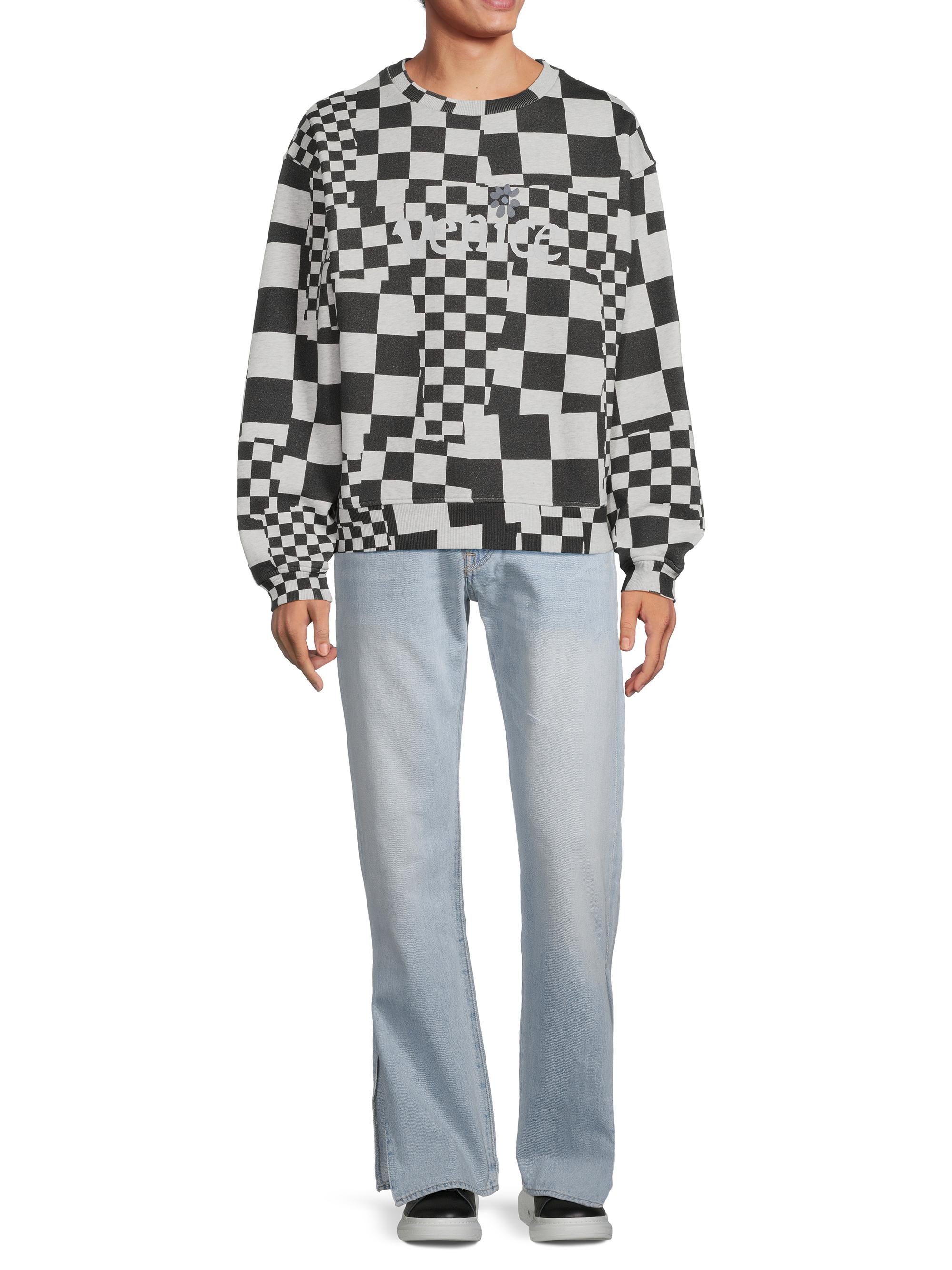 ERL Men's Venice Checked Cotton Sweater - Checker