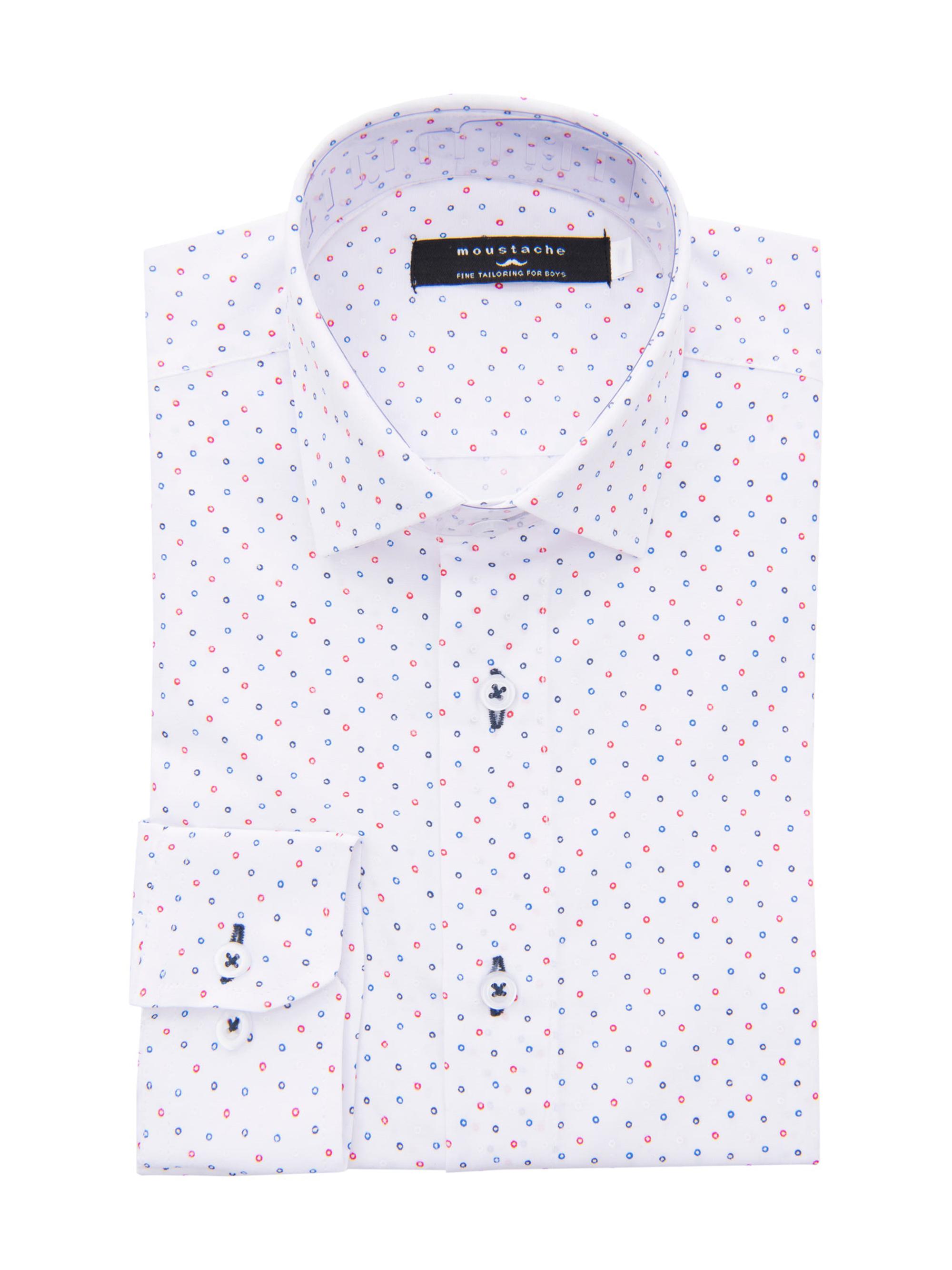 Little Boy's & Boy's Circle Print Dress Shirt