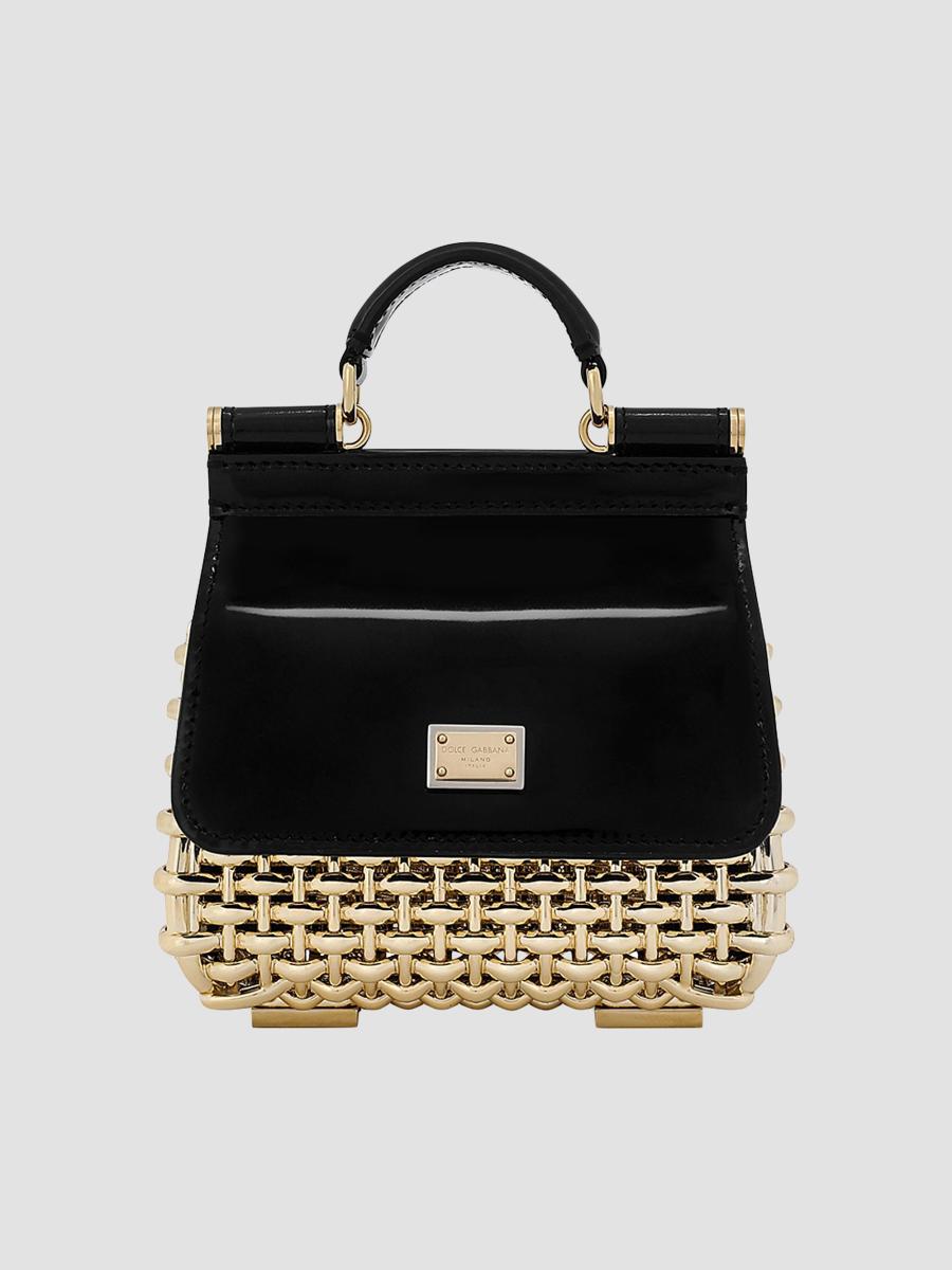 Dolce&Gabbana Mini Sicily Leather Box Bag | Saks Fifth Avenue