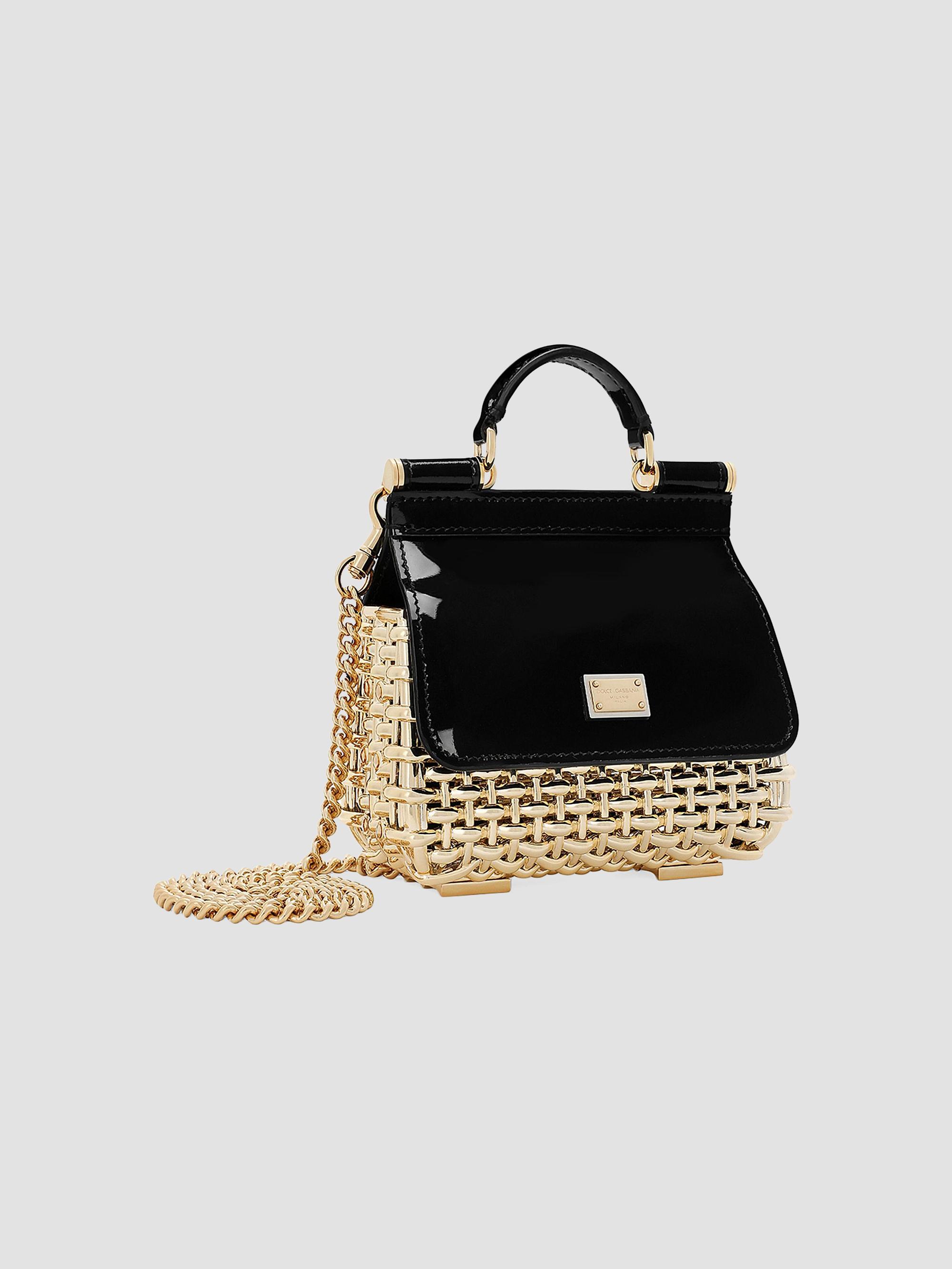 Dolce&Gabbana Mini Sicily Leather Box Bag | Saks Fifth Avenue