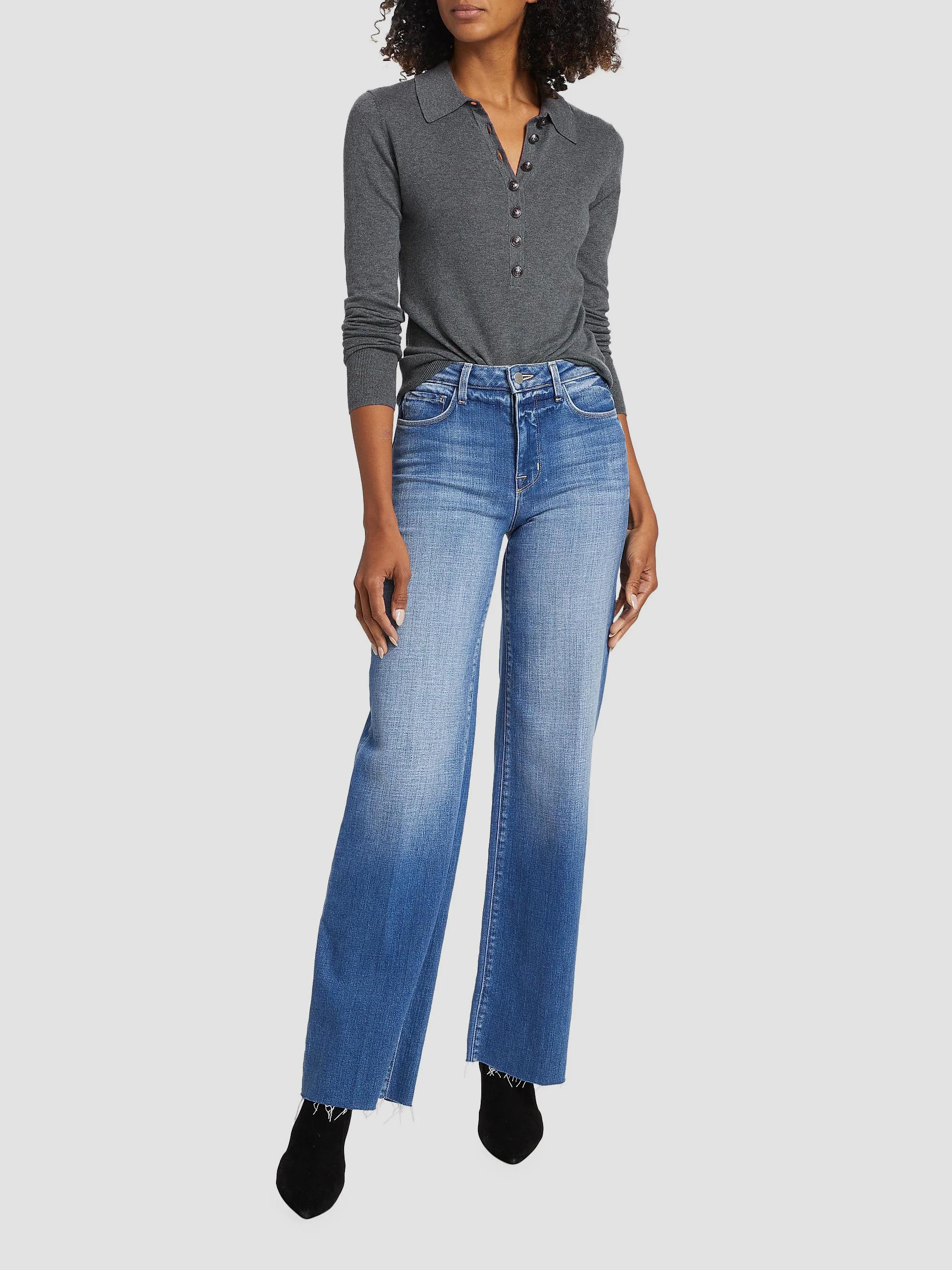 L'AGENCE Scottie High-Rise Wide-Leg Jeans | Saks Fifth Avenue