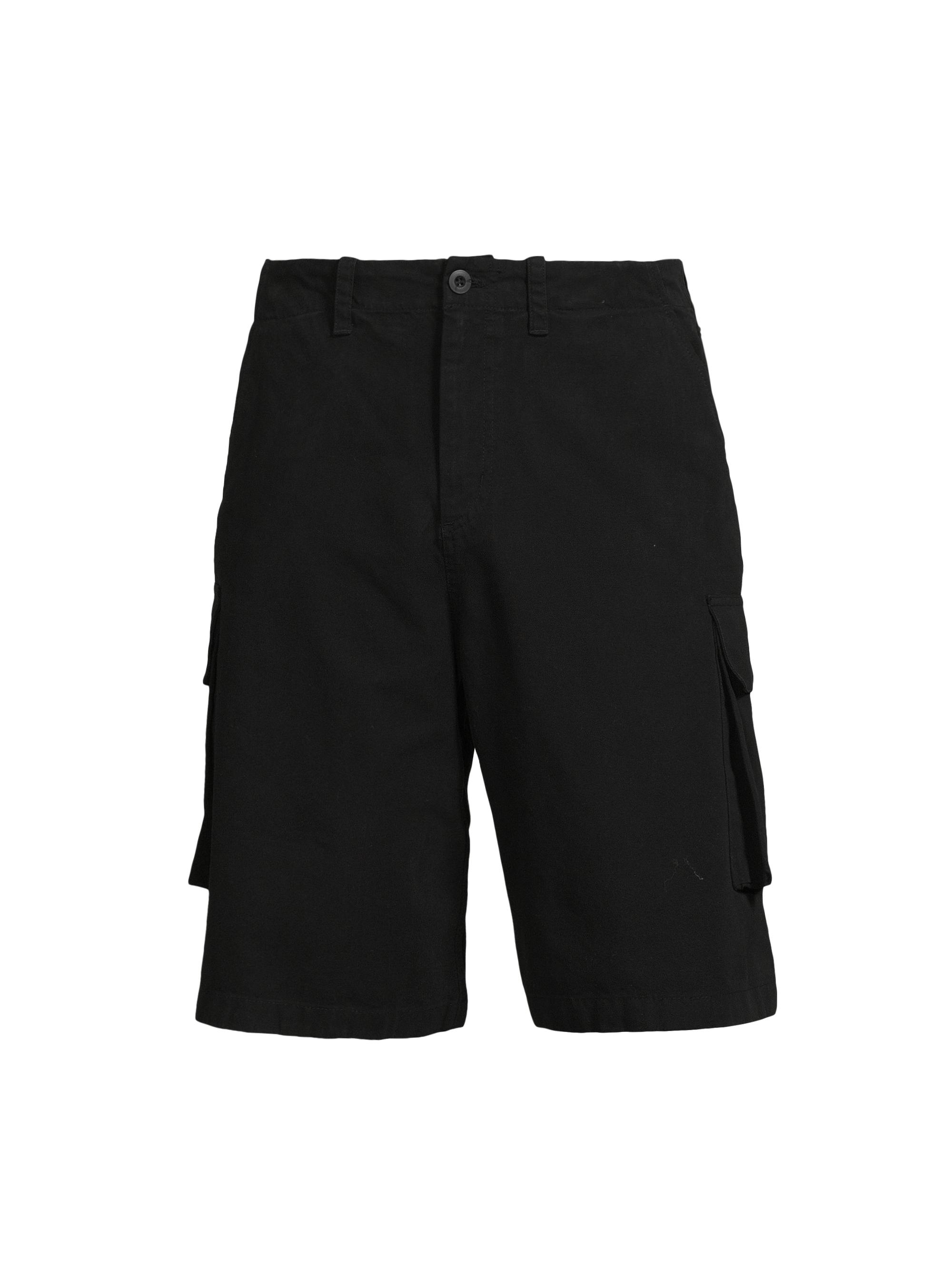 Our Legacy Men's Mount Cotton Cargo Shorts - Black Canvas