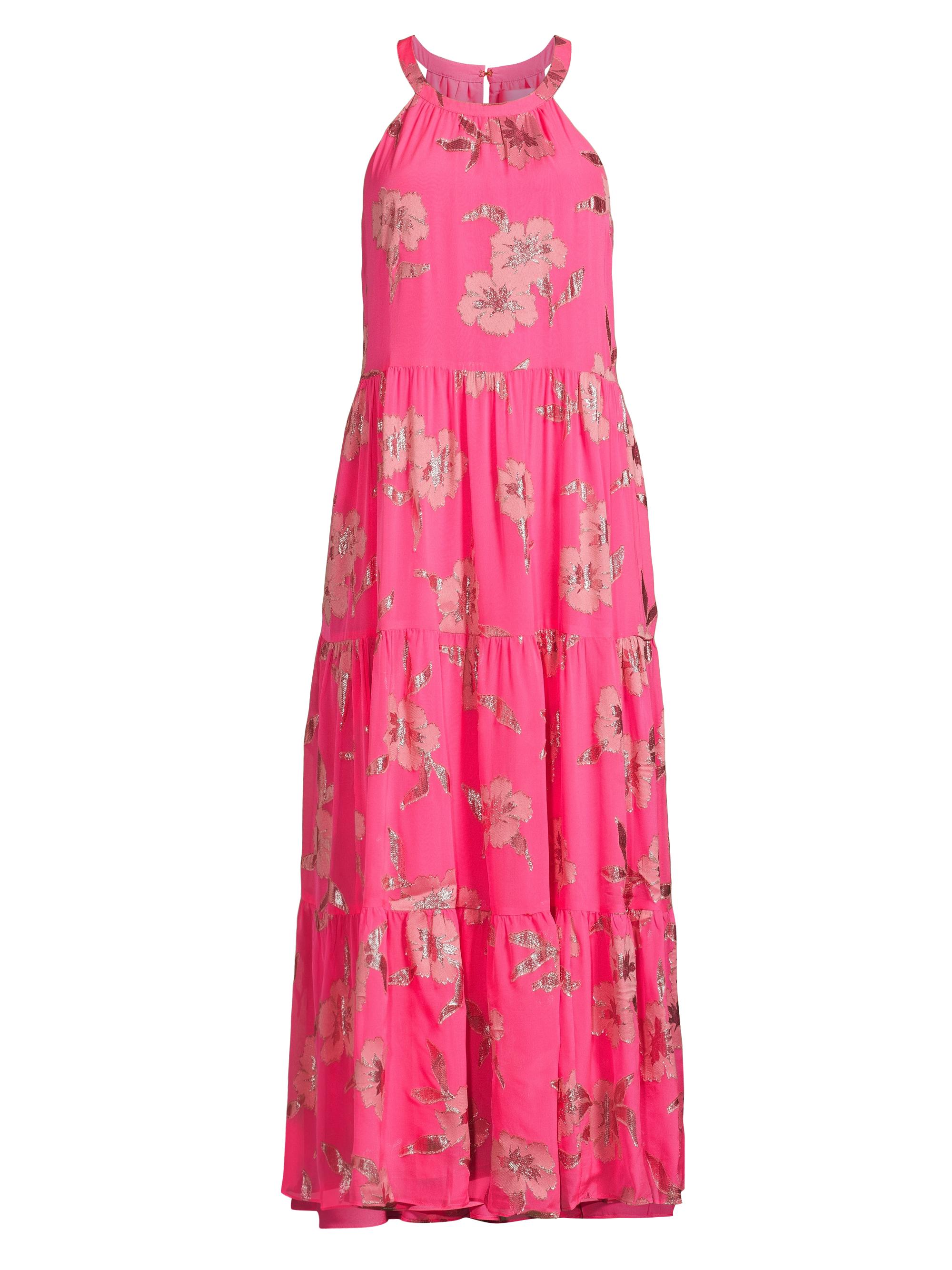 Lilly Pulitzer Women's Beccalyn Silk-Blend Floral Maxi Dress - Roxie Pink Anniversary