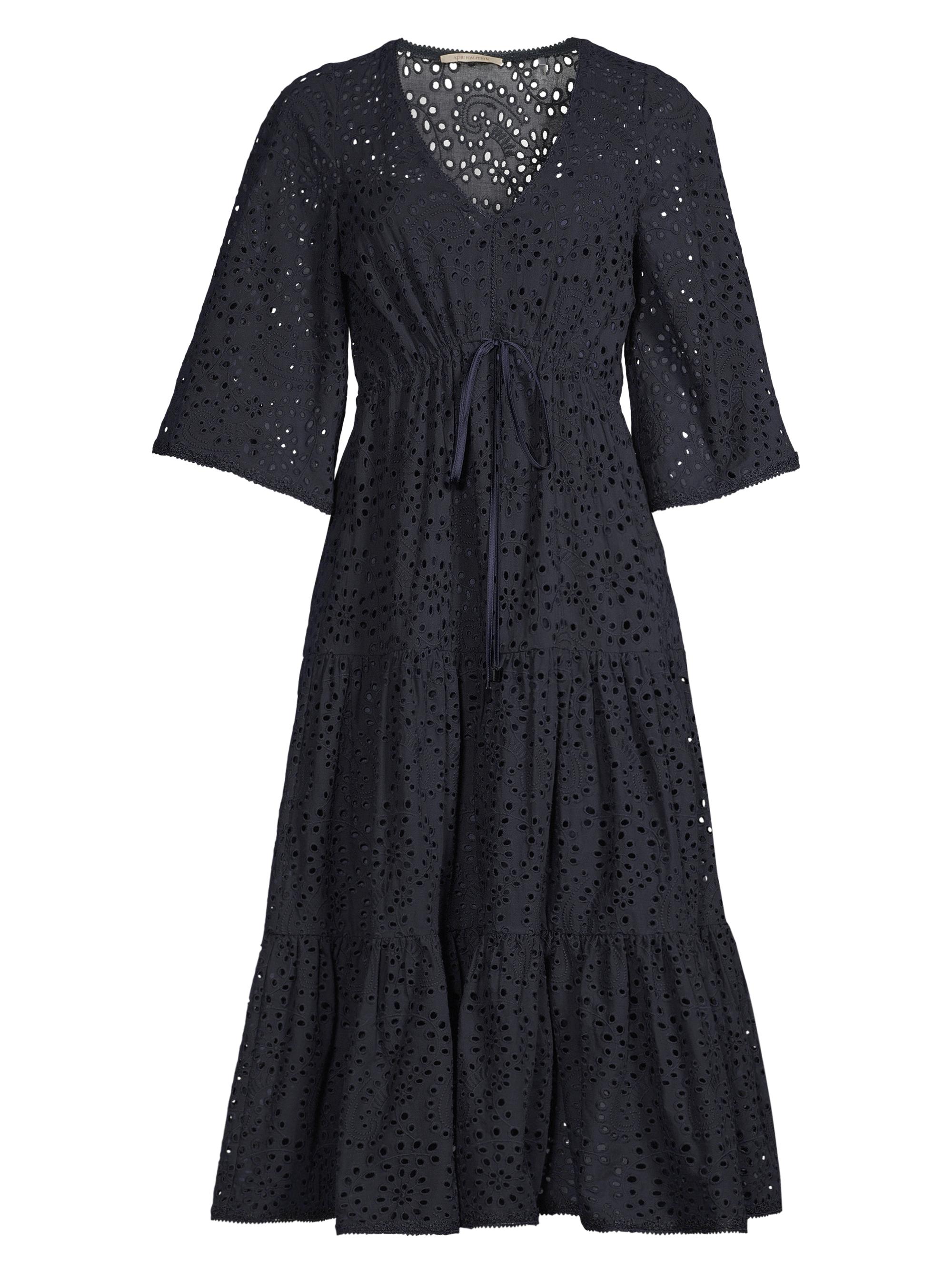 Max Mara Studio Lambro Floral Lace Short-Sleeve Midi-Dress | Saks