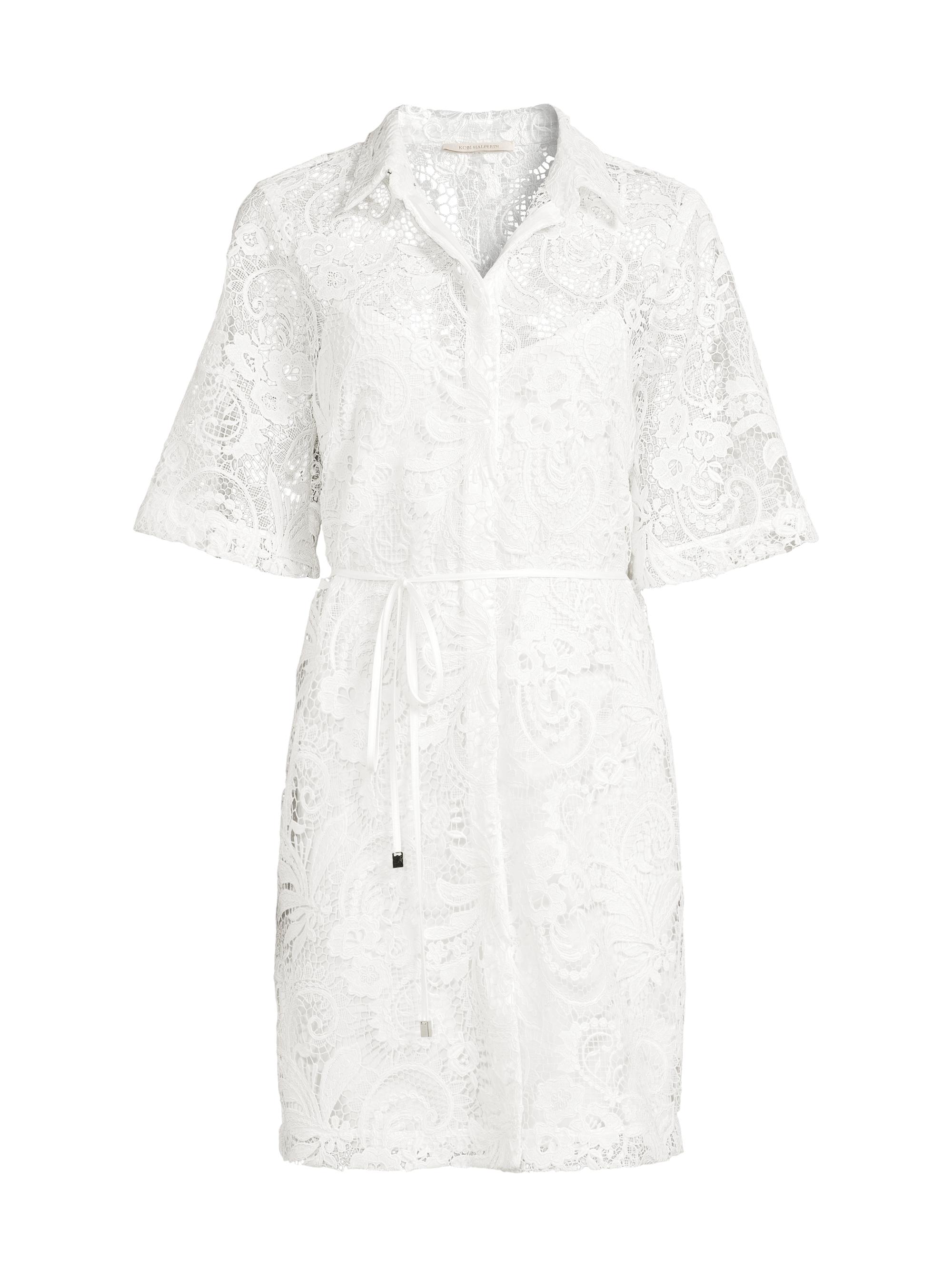 Kobi Halperin Women's Mackenzie Lace Minidress - White