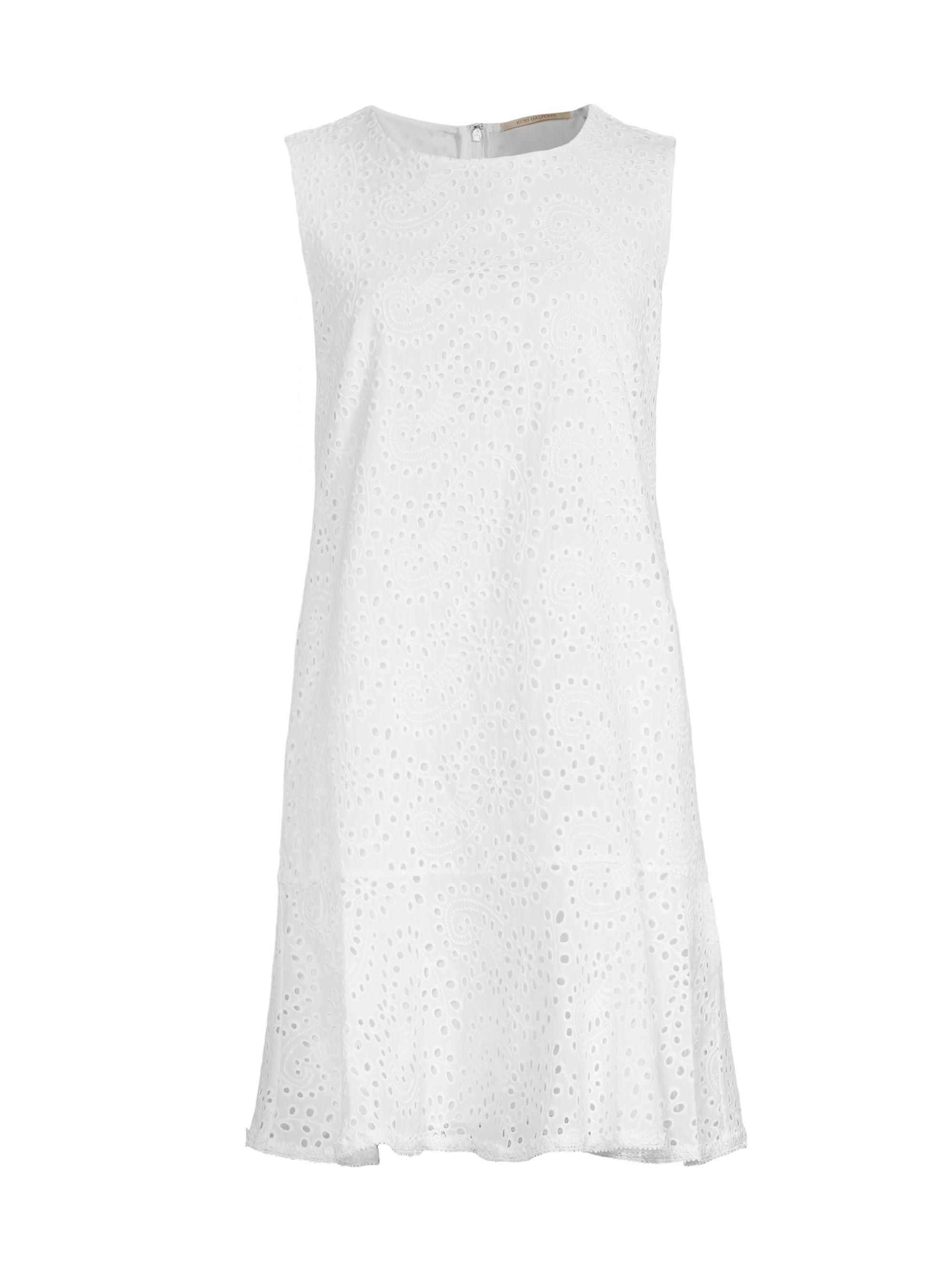 camila broderie asymmetric hem dress Aurelia Knit Cutout Asymmetric Midi Dress main image 0